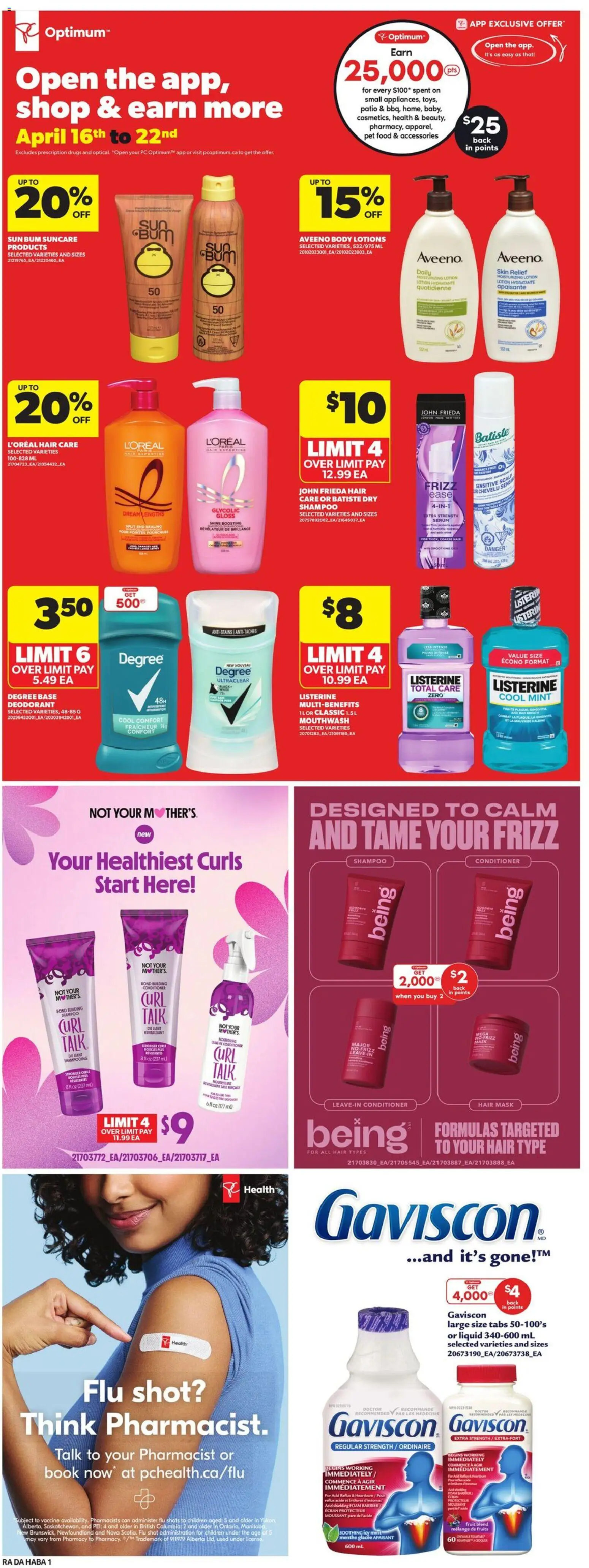 Atlantic Superstore flyer valid from 16.04.2026 | Page: 19 | Products: Shampoo, Conditioner, Mask, Mouthwash