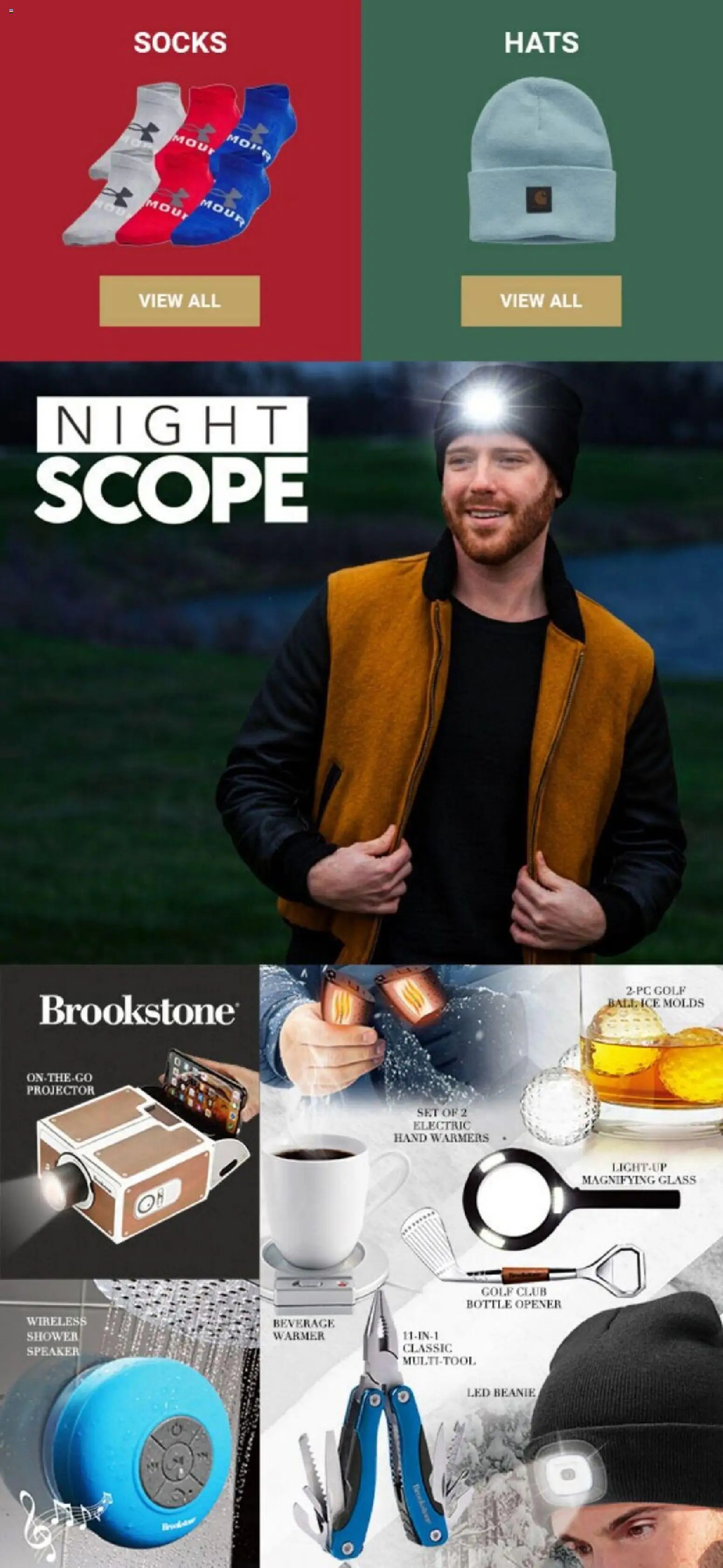 Dunham's Sports Holiday Gift Guide - valid from 06.11.2025 | Page: 33 | Products: Opener, Shower, Socks, Projector