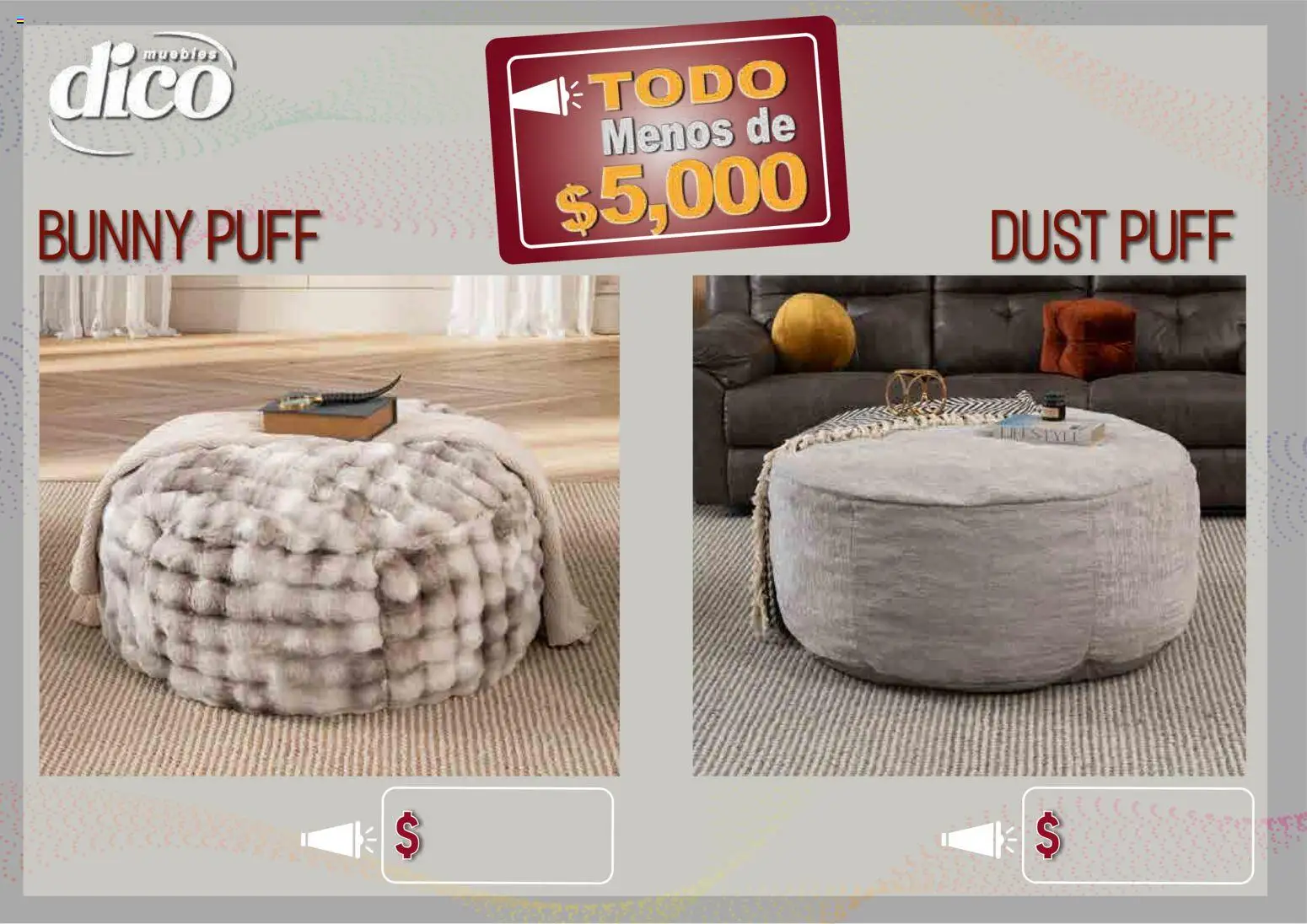 Nuevas ofertas de Muebles Dico válidas en toda la República Mexicana desde el 09.04.2026. ¡Encuentra las mejores ofertas en Muebles Dico catálogo Todo menos de 5000 Pacifico! | Página: 58