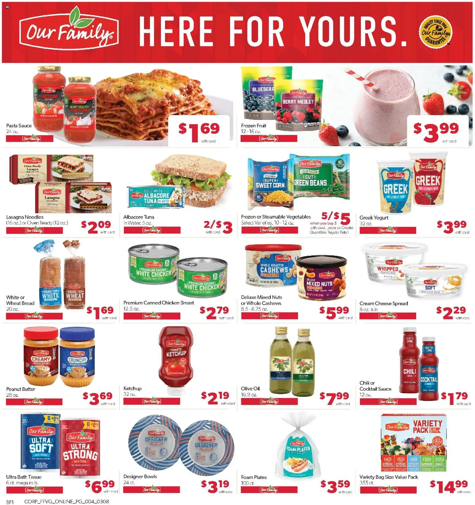 Family Fare Weekly Ad - MI - valid from 08.03.2026 | Page: 9 | Products: Oil, Bread, Sauce, Oven