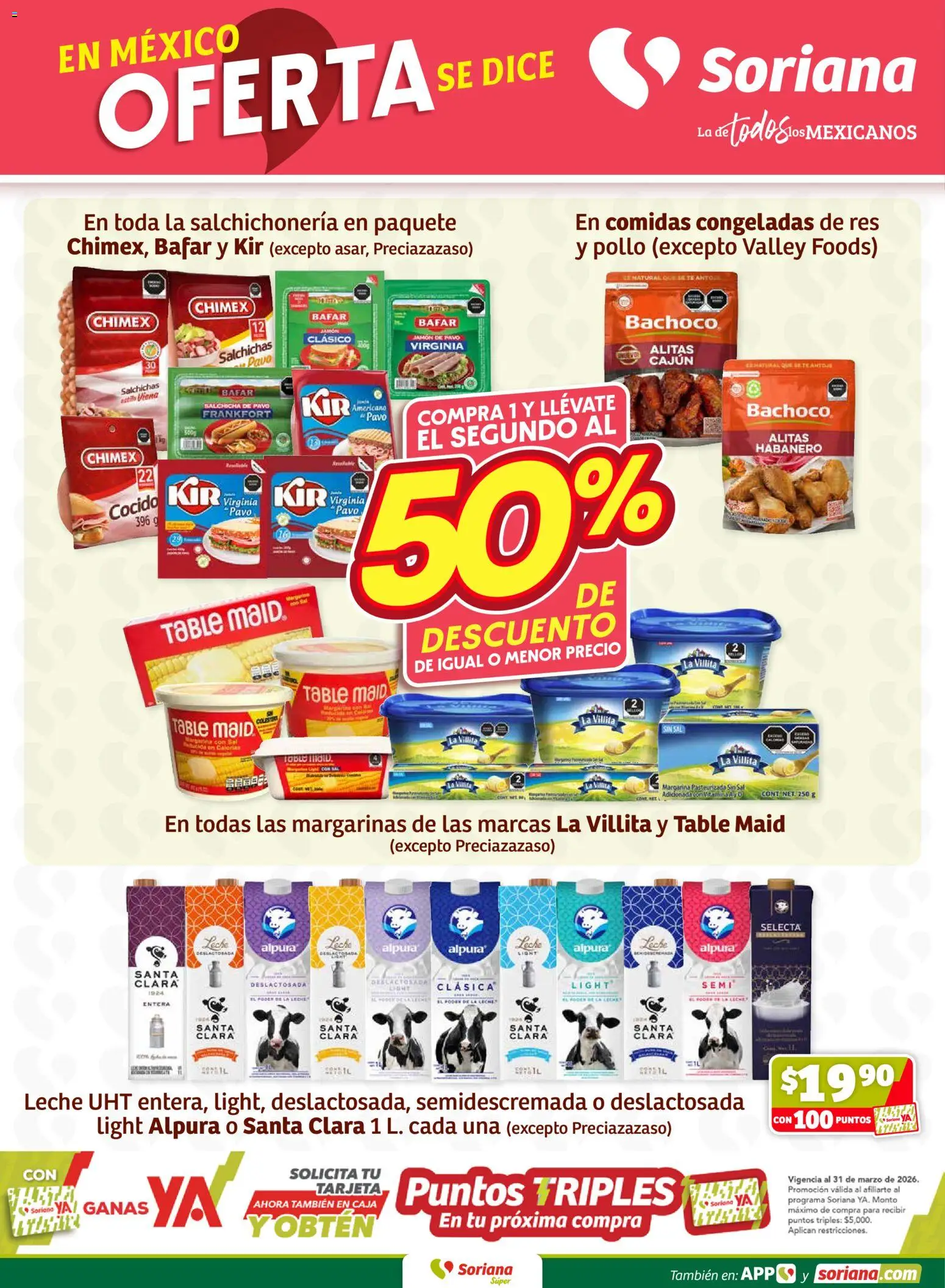 Nuevas ofertas de Soriana Fin de Semana Súper: Saltillo y Torreón válidas en toda la República Mexicana desde el 19.03.2026. ¡Encuentra las mejores ofertas en Soriana Fin de Semana Súper: Saltillo y Torreón! | Página: 3 | Productos: Pollo, Leche, Res, Caja