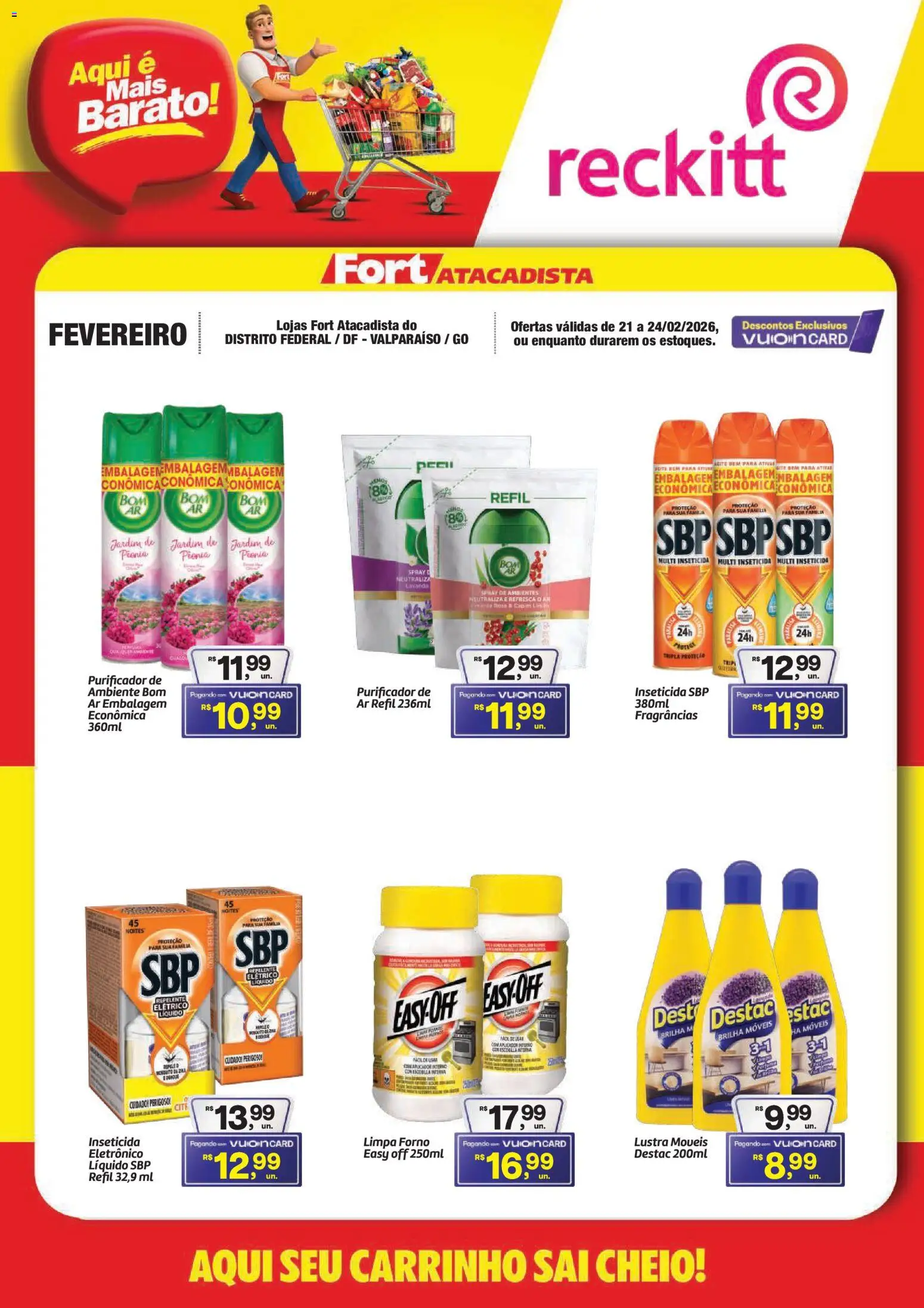 Fort Atacadista Folheto - válido de 21.02.2026 | Página: 1 | Produtos: Forno, Purificador, Repelente, Inseticida