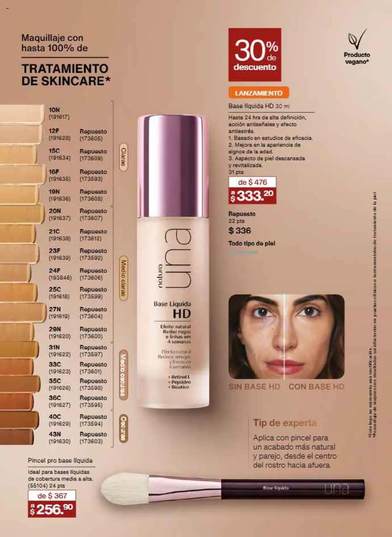 Nuevas ofertas de Natura válidas en toda la República Mexicana desde el 12.10.2025. ¡Encuentra las mejores ofertas en Natura - Campaña 16 2025! | Página: 47 | Productos: Pincel, Maquillaje