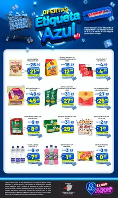 Bahamas Mix - Ofertas Etiqueta Azul - Pré-Visualização do folheto da loja Bahamas Mix, válido de 20.10.2025 | Página: 1 | Produtos: Pó, Biscoito, Achocolatado, Carne