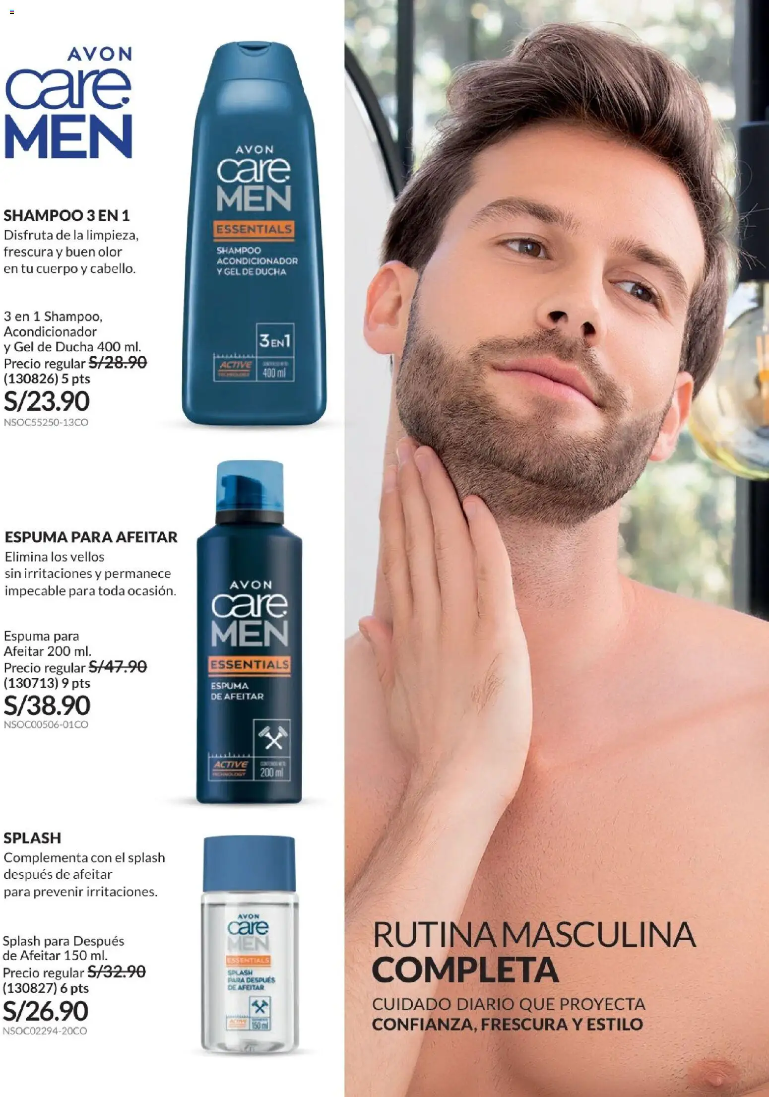 Catálogo Avon válido desde 21.04.2026 | Página: 162 | Productos: Shampoo, Acondicionador, Gel de ducha, Ducha