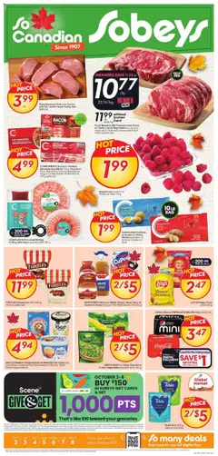 Preview of Sobeys weekly flyer / circulaire from shop Sobeys valid from 02.10.2025