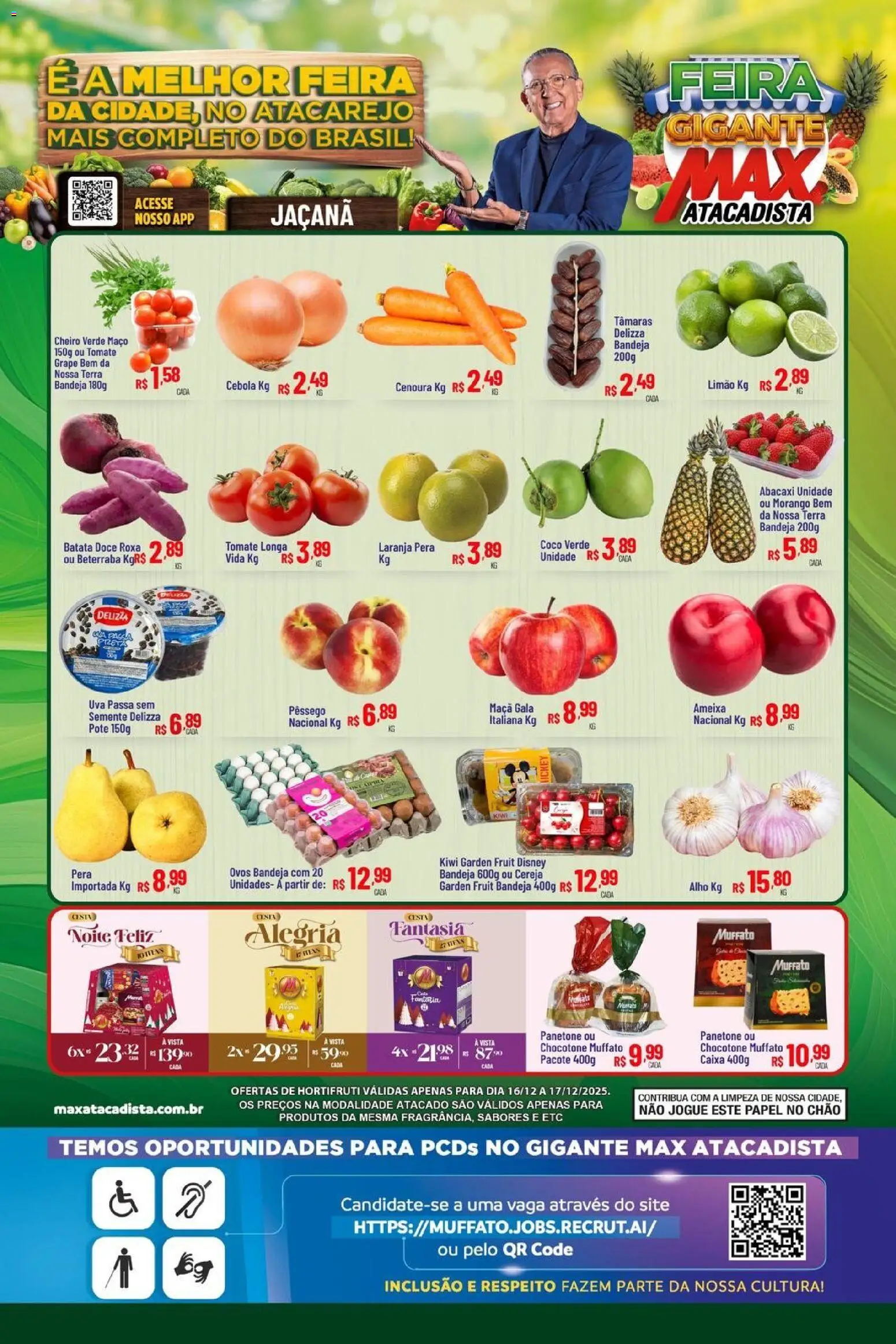 Max Atacadista Folheto - válido de 16.12.2025 | Página: 1 | Produtos: Cama, Fantasia, Kiwi, Ameixa