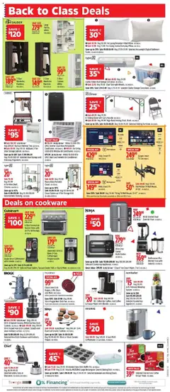 Canadian Tire flyer valid from 01.08.2025 | Page: 18 | Products: Cream, Oven, Table, Coffee