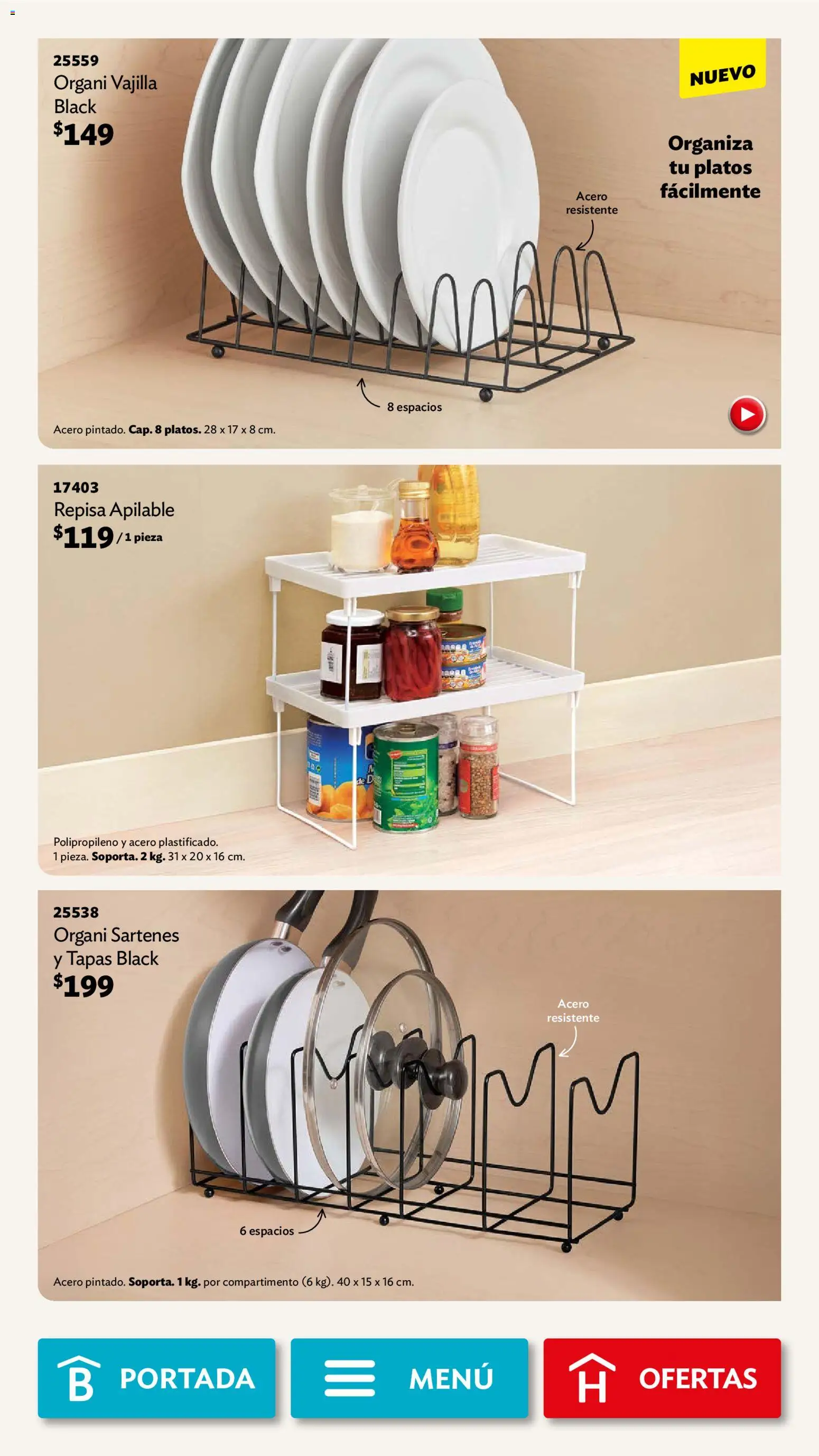 Nuevas ofertas de Betterware válidas en toda la República Mexicana desde el 03.11.2025. ¡Encuentra las mejores ofertas en Betterware campaña 11 2025! | Página: 62 | Productos: Repisa