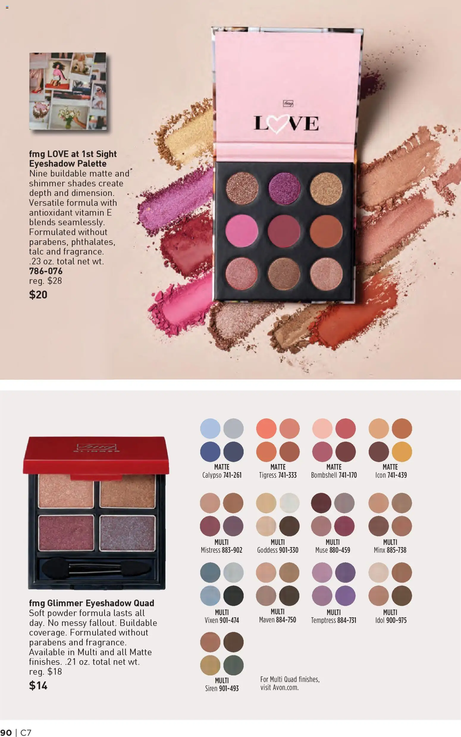 Avon Brochure - valid from 25.03.2026 | Page: 90 | Products: Vitamin, Powder, Eyeshadow