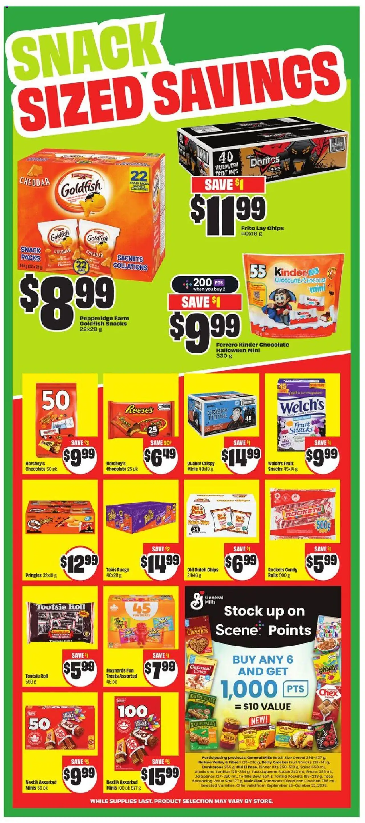 FreshCo flyer valid from 09.10.2025 | Page: 9 | Products: Chips, Chocolate