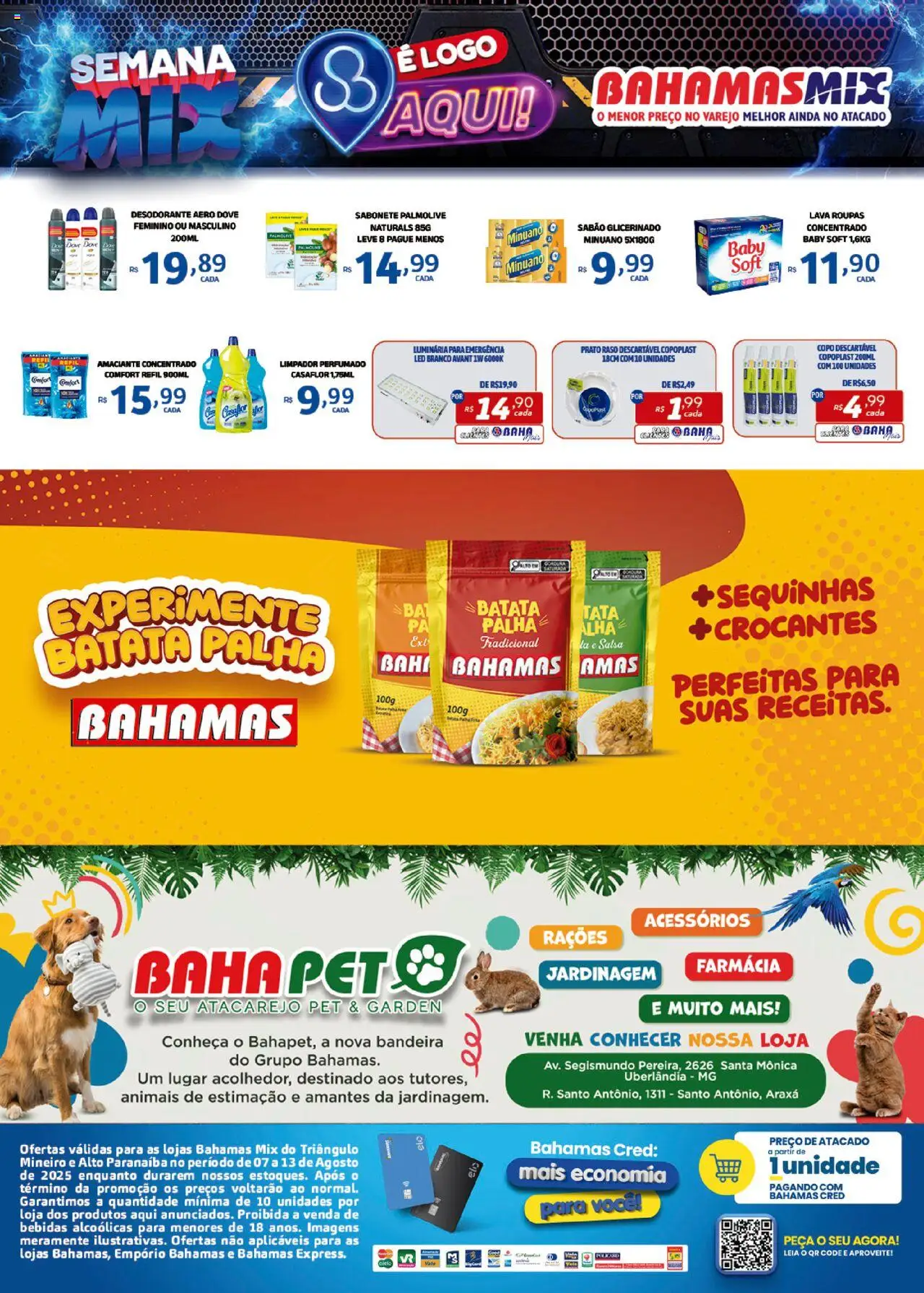 Bahamas Mix Folheto - válido de 07.08.2025 | Página: 4 | Produtos: Sabão, Roupas, Batata, Amaciante