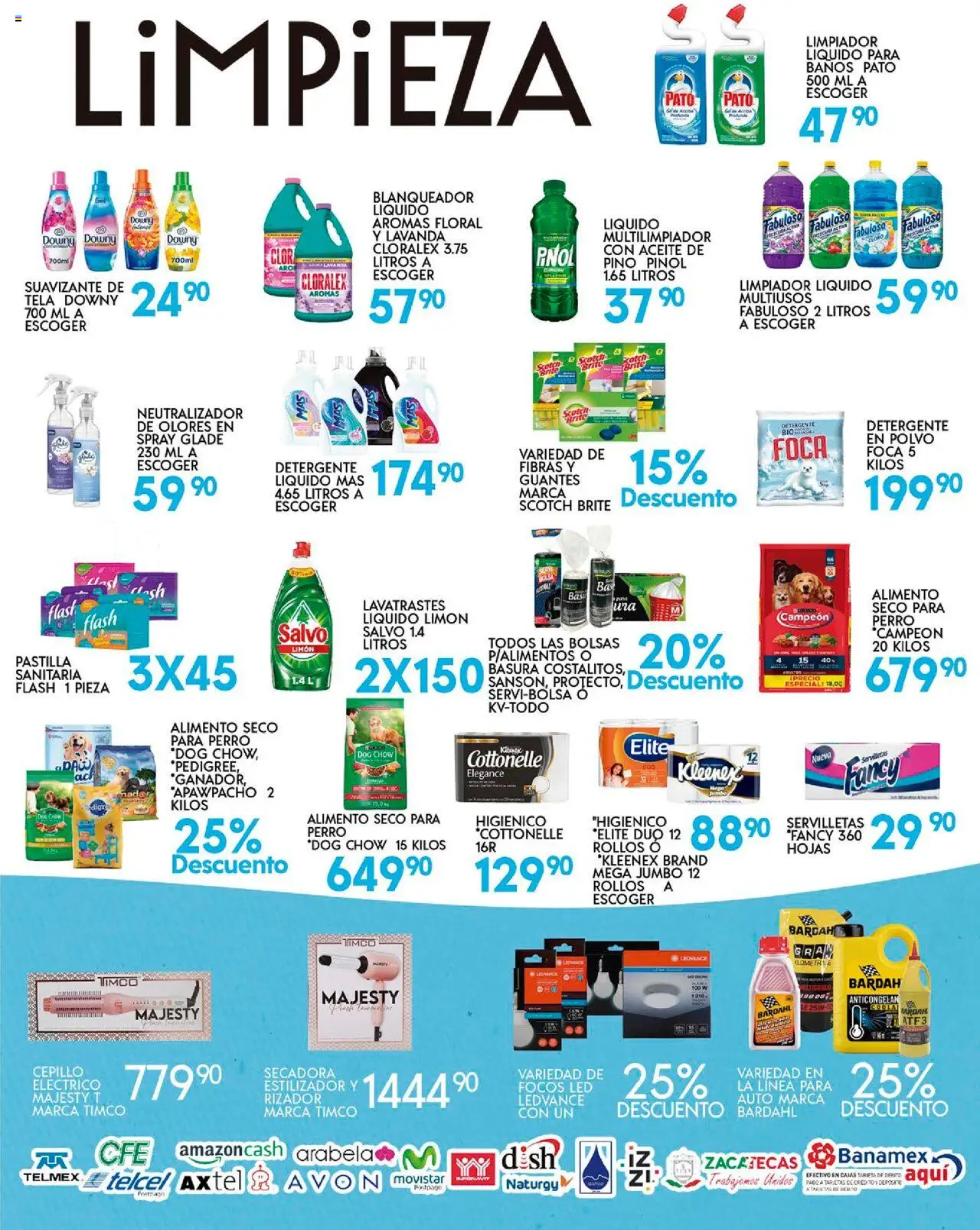 Nuevas ofertas de Alsuper válidas en toda la República Mexicana desde el 16.09.2025. ¡Encuentra las mejores ofertas en Alsuper - Folleto Zacatecas! | Página: 5 | Productos: Cepillo, Limpiador, Rizador, Servilletas