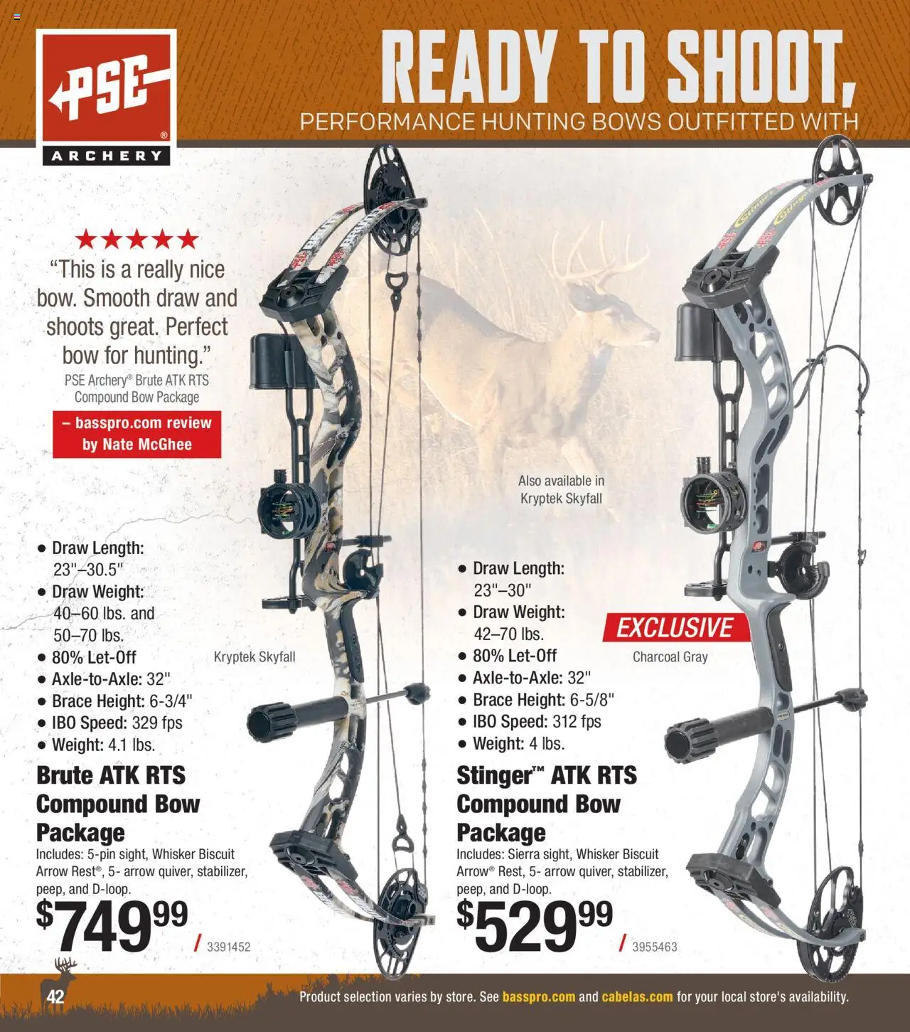 Cabela's Archery 25 - valid from 15.07.2025 | Page: 42 | Products: Bow, Arrow, Archery, Weight