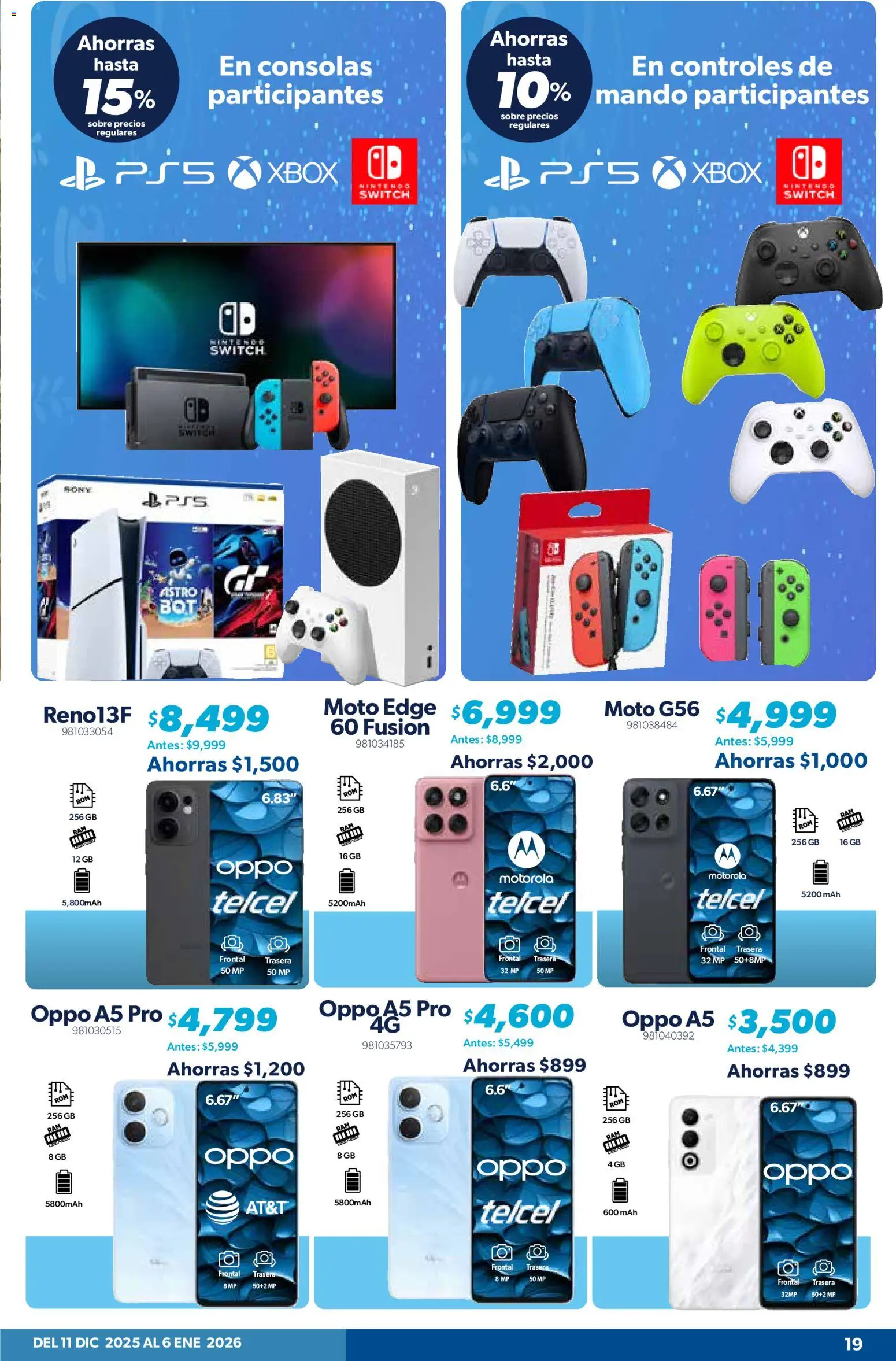 Nuevas ofertas de Sam's Club válidas en toda la República Mexicana desde el 11.12.2025. ¡Encuentra las mejores ofertas en Sam's Club catálogo Frontera! | Página: 18 | Productos: Sobre, Xbox