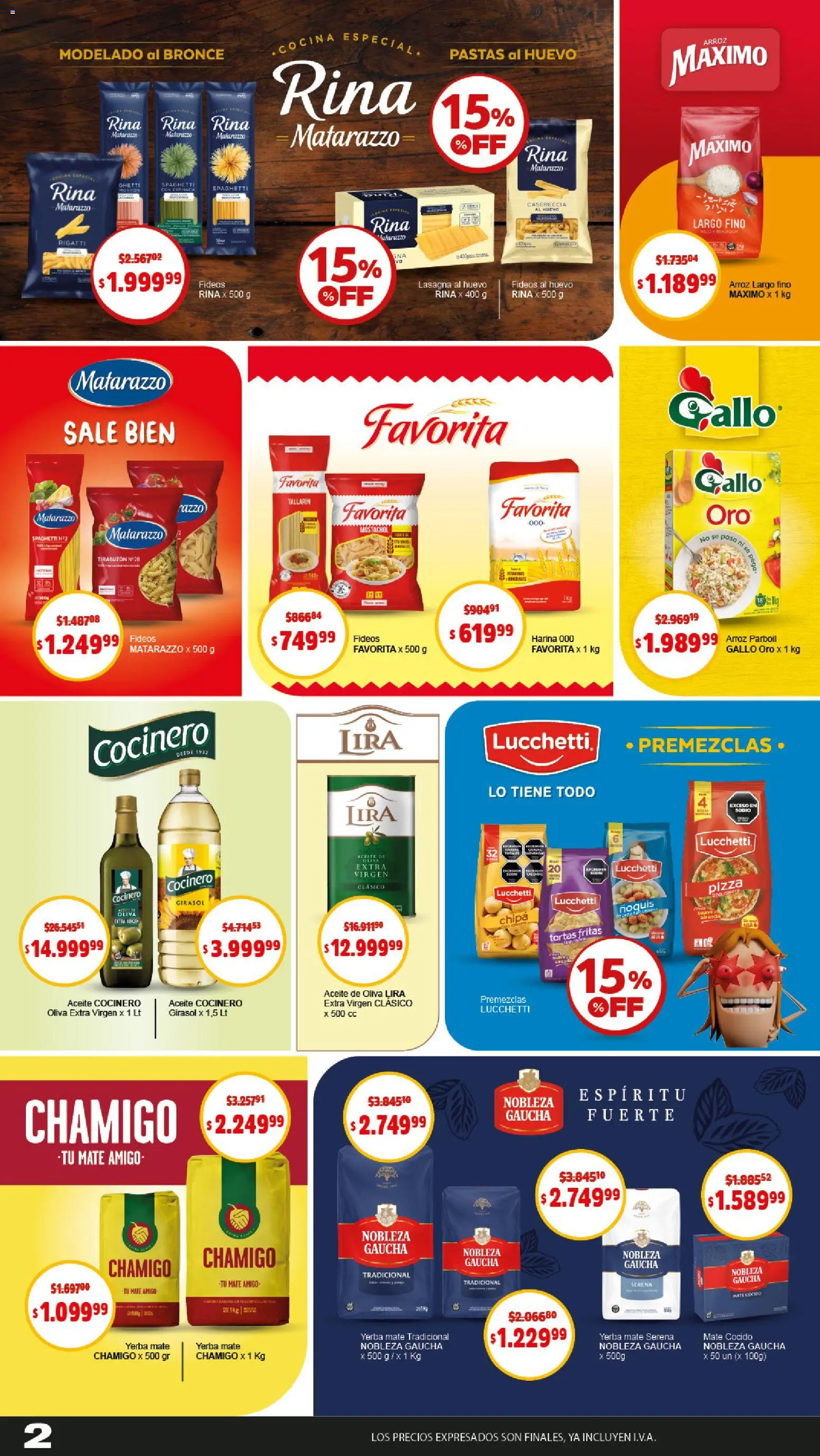 Makro ofertas │ válido desde el 08.01.2026 | Página: 2 | Productos: Yerba, Oliva, Ñoquis, Arroz