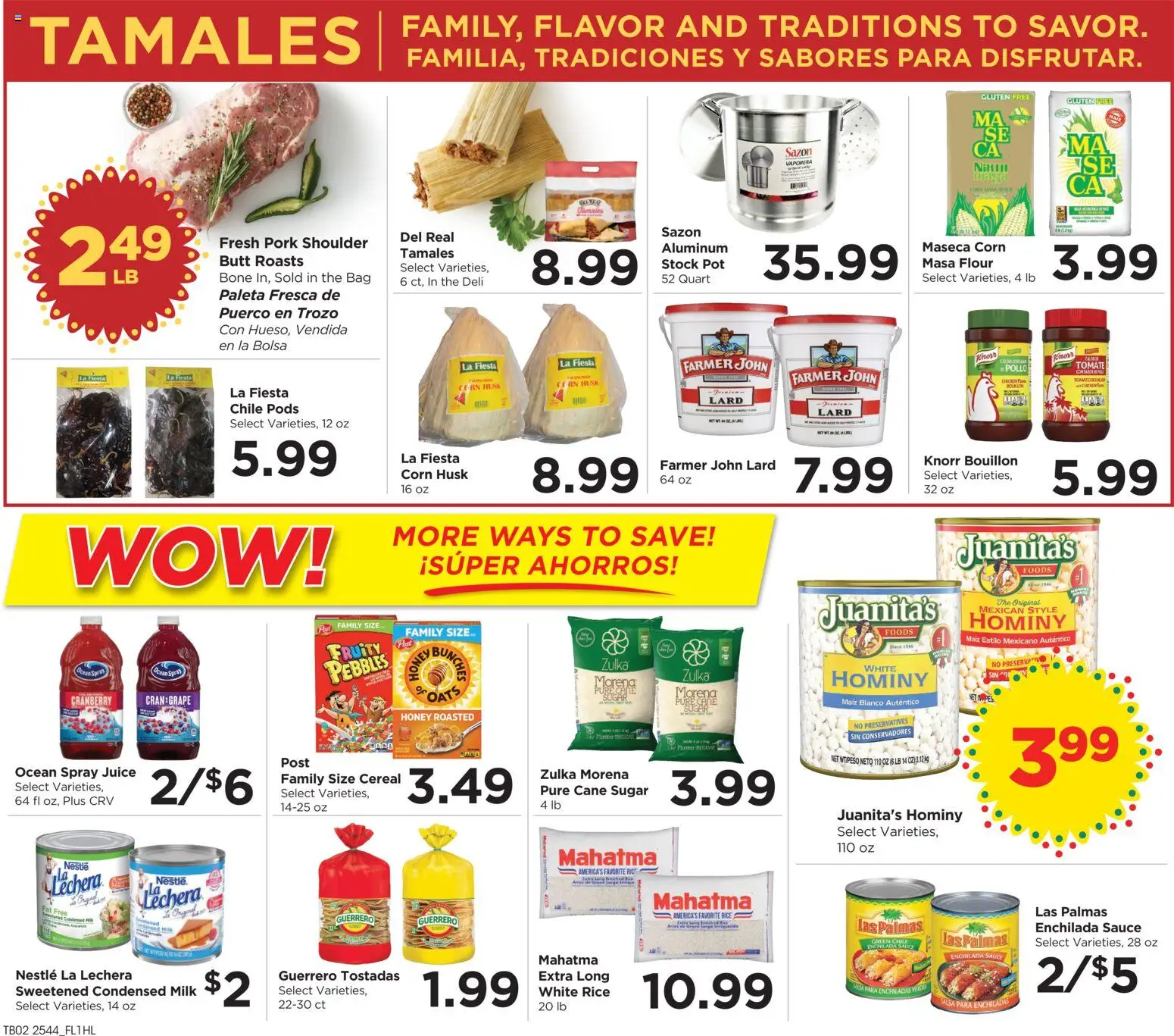 Food 4 Less Weekly Ad - valid from 03.12.2025 | Page: 3 | Products: Corn, Juice, Pork, Sugar