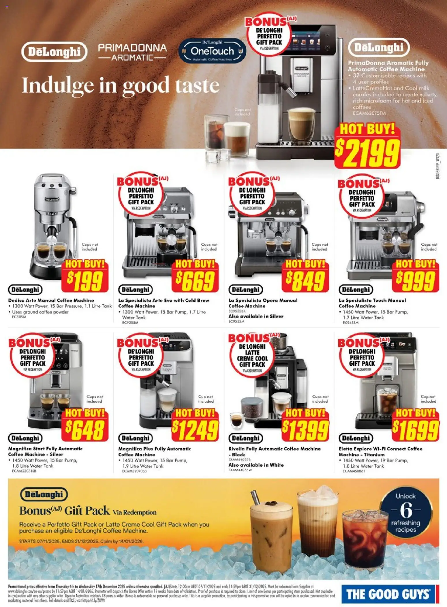 The Good Guys catalogue - valid from 03.12.2025 | Page: 11 | Products: Cups, Milk, Coffee, Date