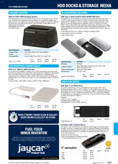 Preview of Jaycar Engineering & Scientific Catalogue 2025/2026  - valid from 09.07.2025 | Page: 525 | Products: Device, Connector, Portable, Tablets