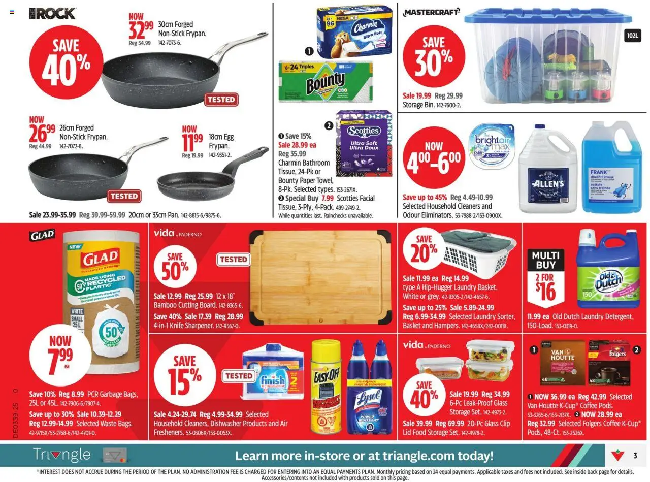 Canadian Tire flyer valid from 18.09.2025 | Page: 4 | Products: Dishwasher, Basket, Coffee