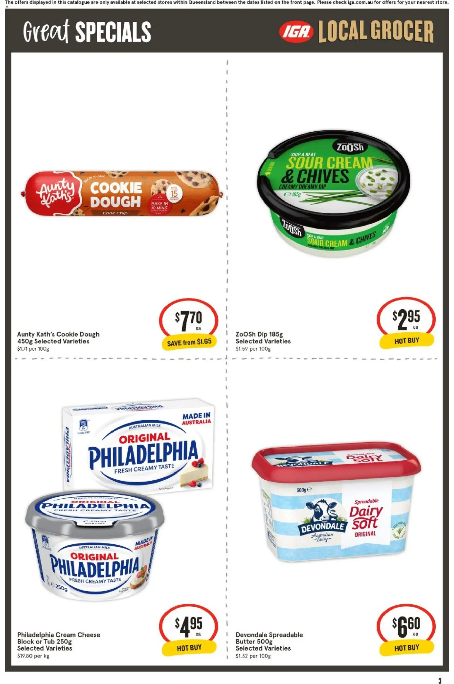 IGA catalogue - valid from 24.12.2025 | Page: 3 | Products: Milk, Dairy, Cheese, Cream