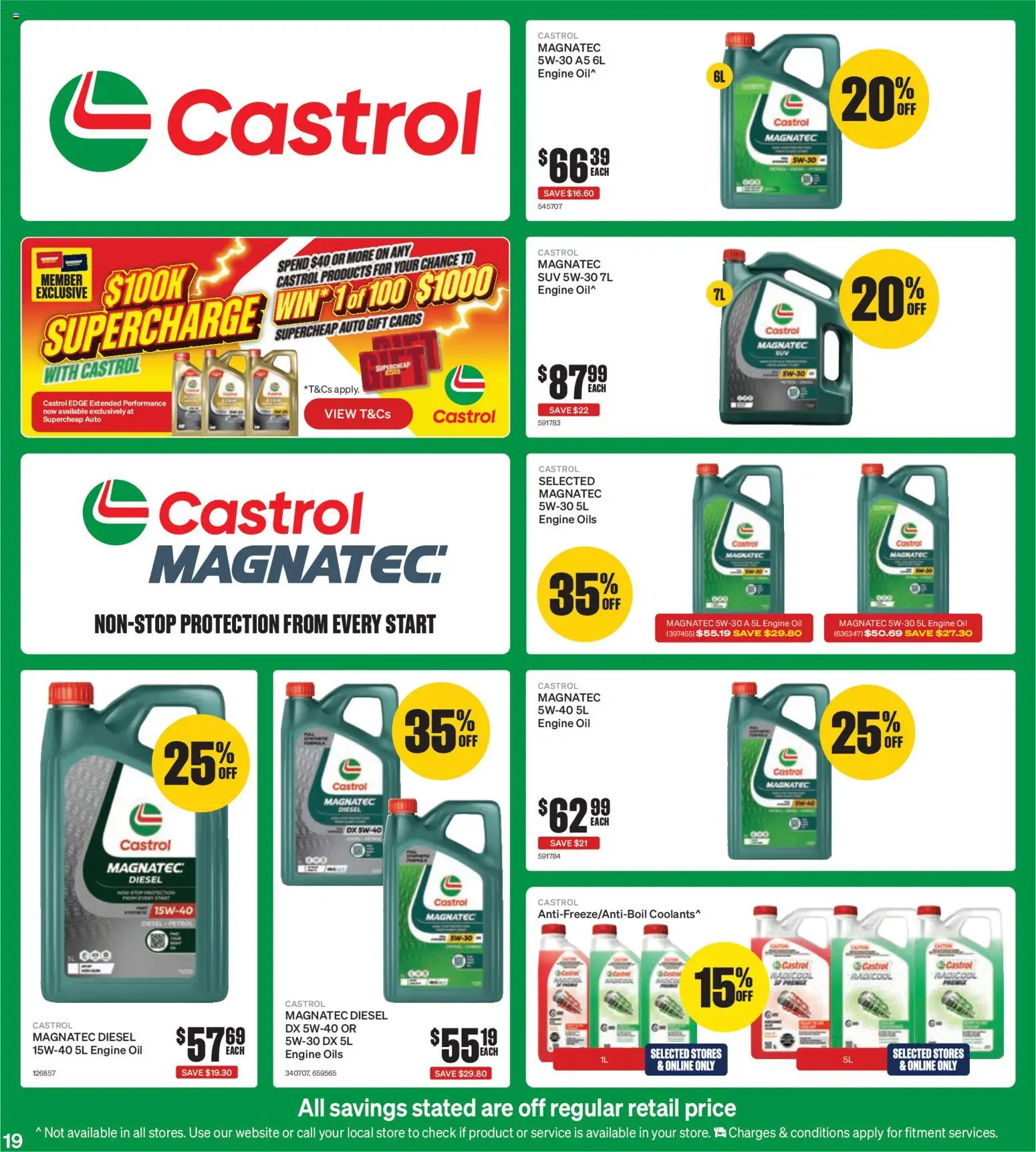 Supercheap Auto catalogue - valid from 03.12.2025 | Page: 19 | Products: Oil