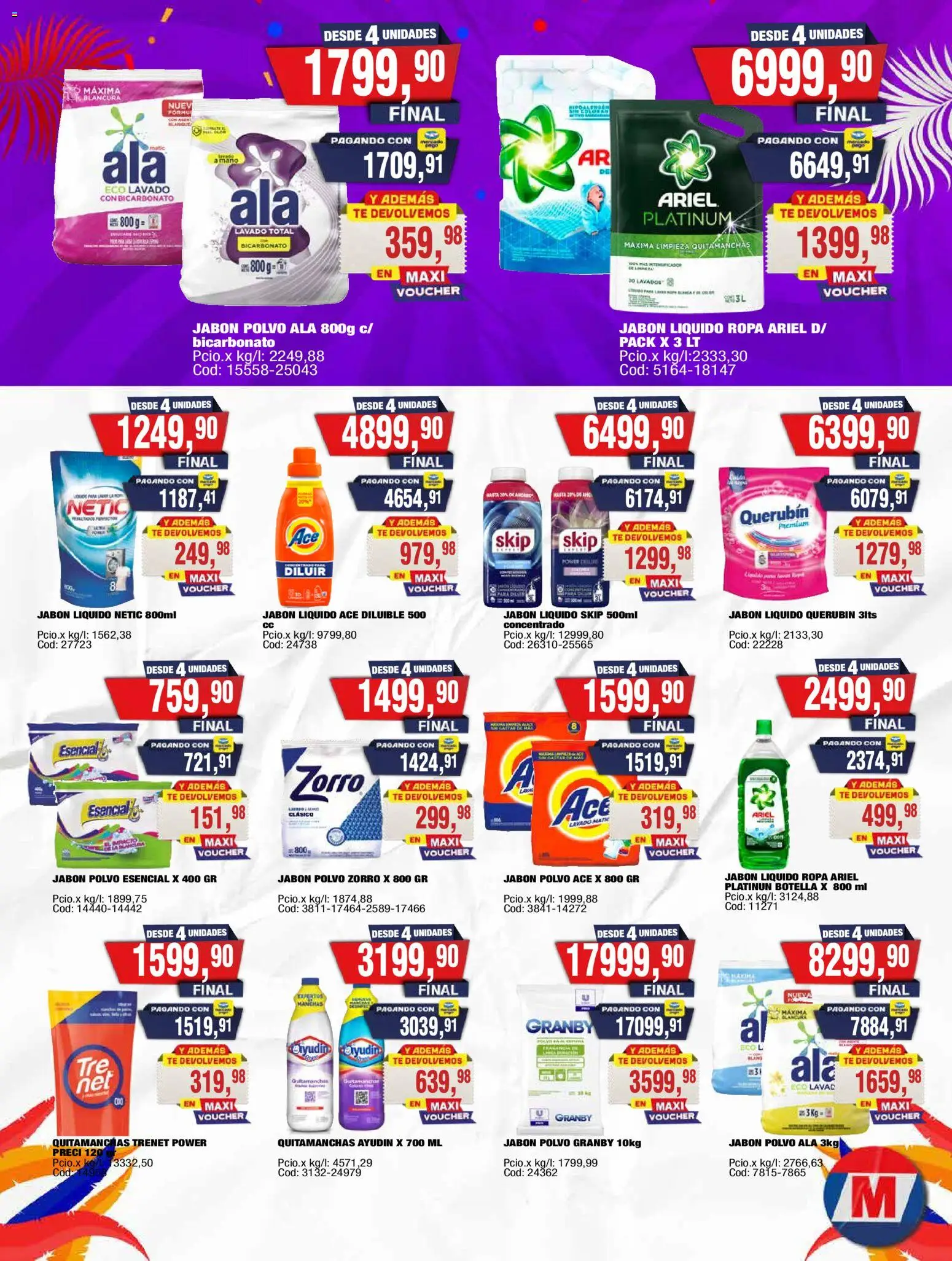 Maxiconsumo ofertas │ válido desde el 23.02.2026 | Página: 23 | Productos: Botella, Polvo, Jabón líquido, Ropa