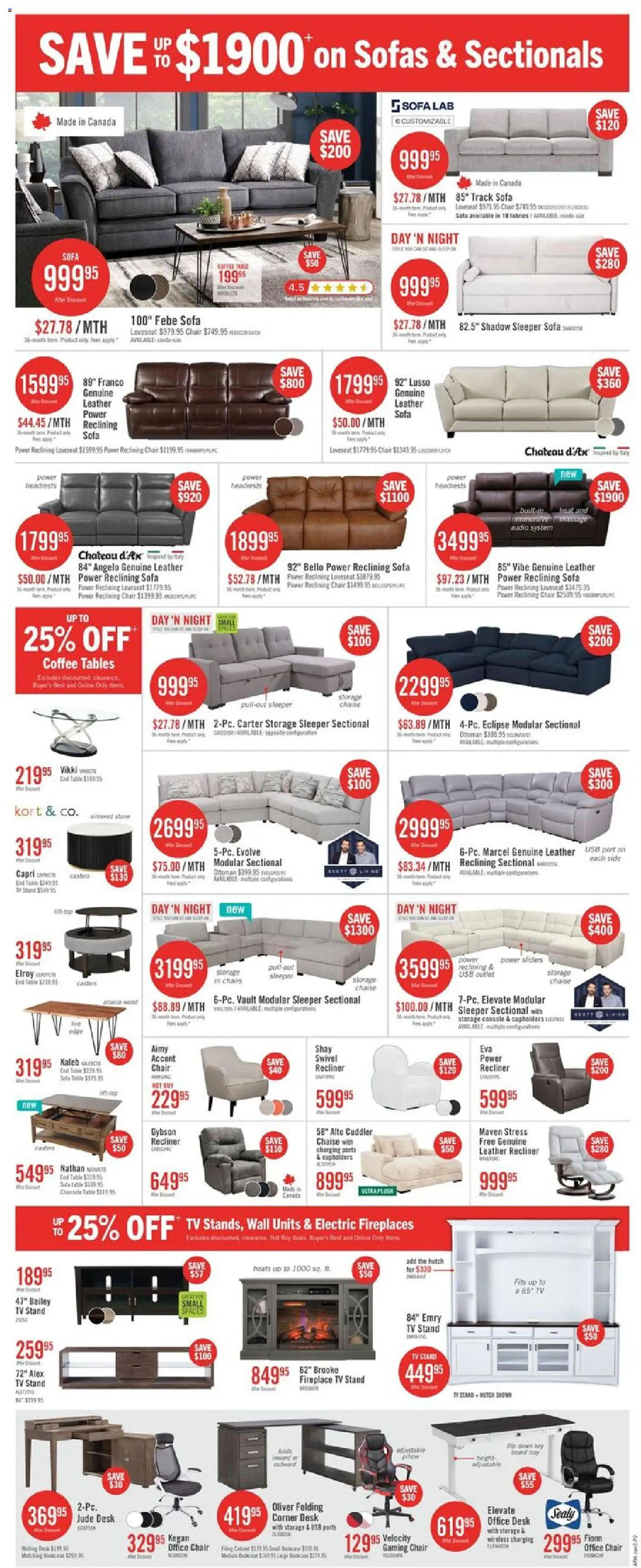 The Brick flyer valid from 30.12.2025 | Page: 5 | Products: Pillow, Coffee table, Chair, Office desk