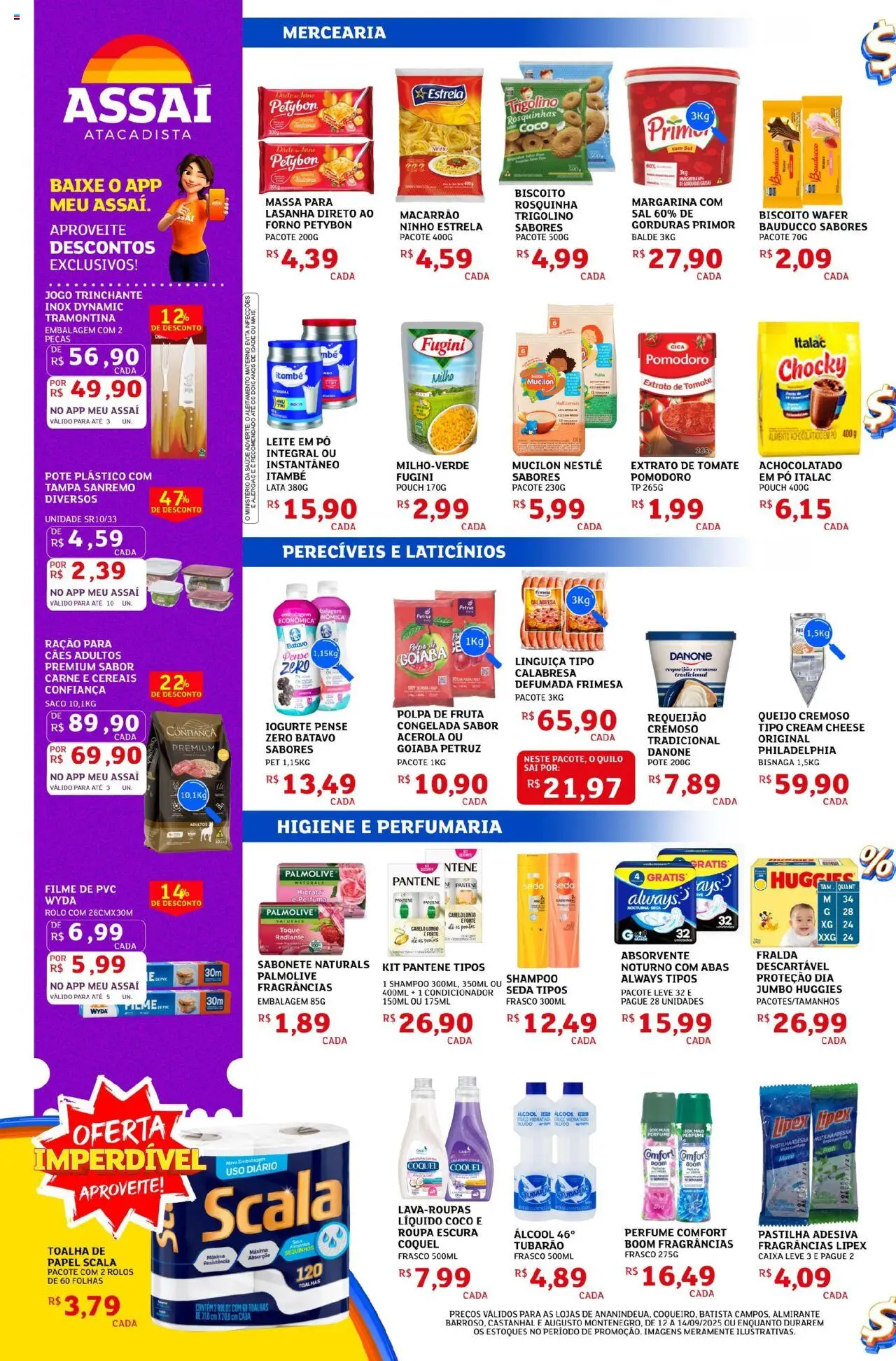 Assaí Atacadista Folheto - válido de 12.09.2025 | Página: 2 | Produtos: Coco, Pó, Massa, Sabonete