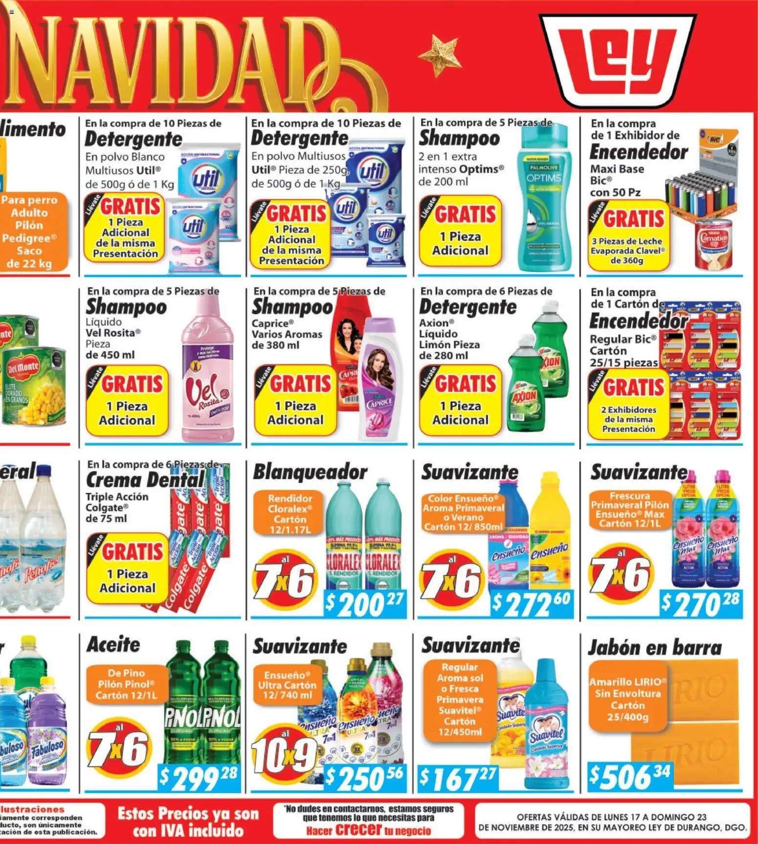 Nuevas ofertas de Casa Ley válidas en toda la República Mexicana desde el 17.11.2025. ¡Encuentra las mejores ofertas en Casa Ley folleto! | Página: 6 | Productos: Encendedor, Barra, Polvo, Jabón