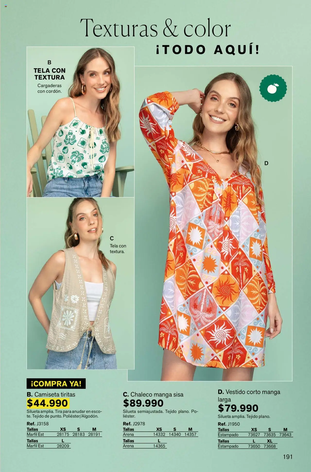 Leonisa revista - valida desde el 01.10.2025 | Página: 191 | Productos: Camiseta, Vestido, Chaleco