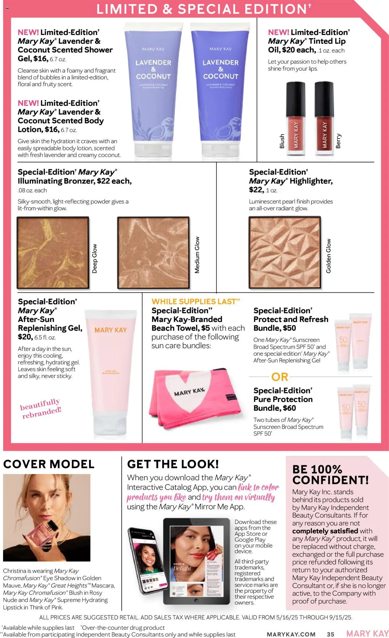 Mary Kay The Look Summer 2025 - valid from 16.05.2025 | Page: 35 | Products: Shower, Mirror, Powder, Blush