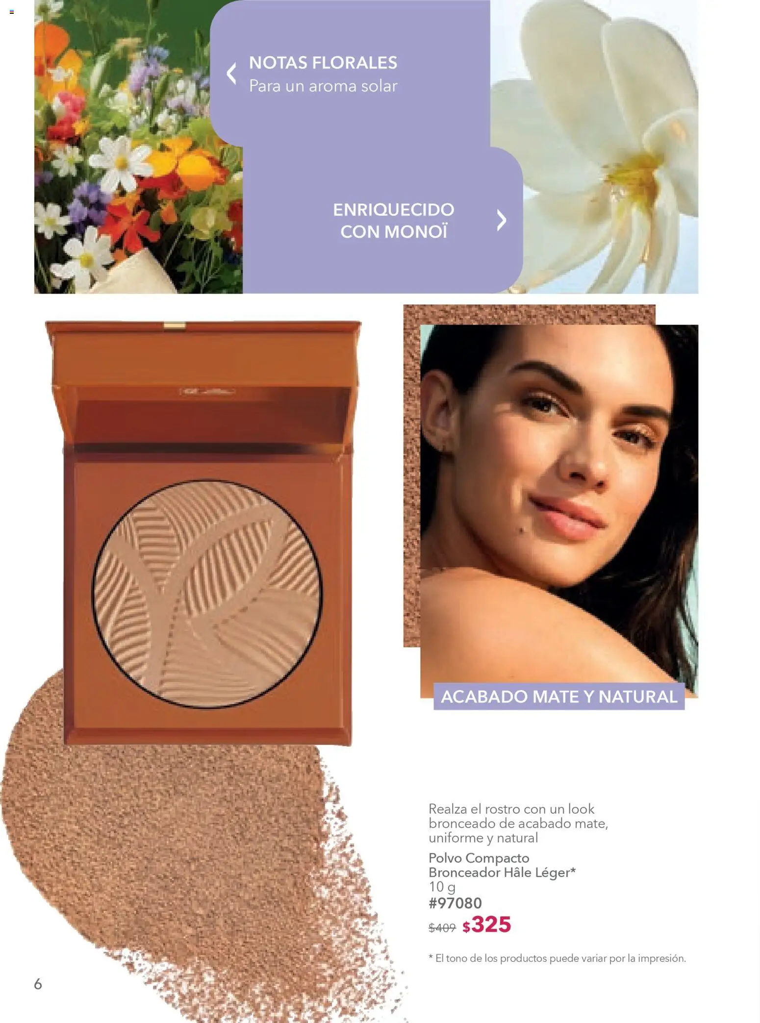 Nuevas ofertas de Yves Rocher válidas en toda la República Mexicana desde el 10.02.2026. ¡Encuentra las mejores ofertas en Yves Rocher campaña 3 2026! | Página: 6 | Productos: Polvo compacto, Mate, Polvo, Bronceador