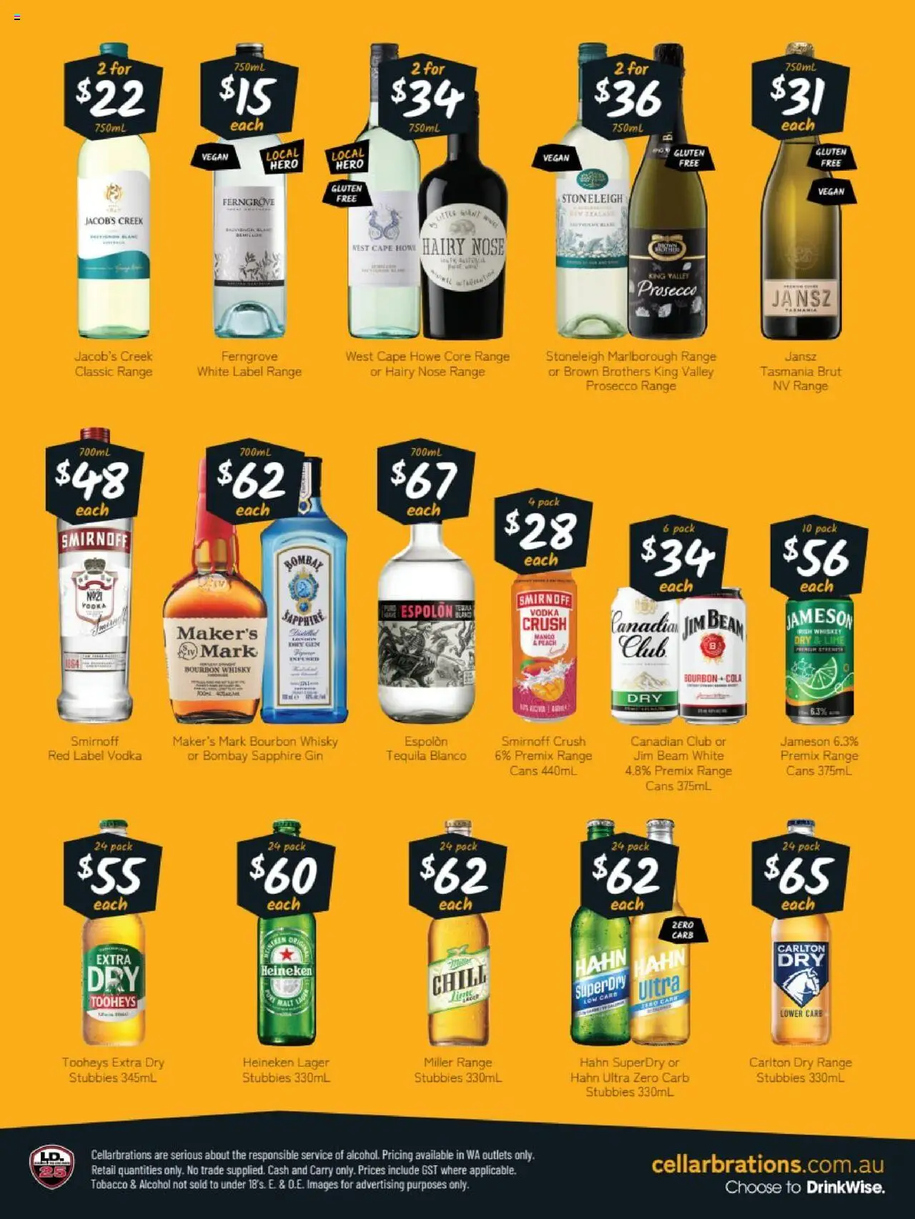 Cellarbrations catalogue - valid from 11.08.2025 | Page: 2 | Products: Bourbon, Gin, Vodka, Lime