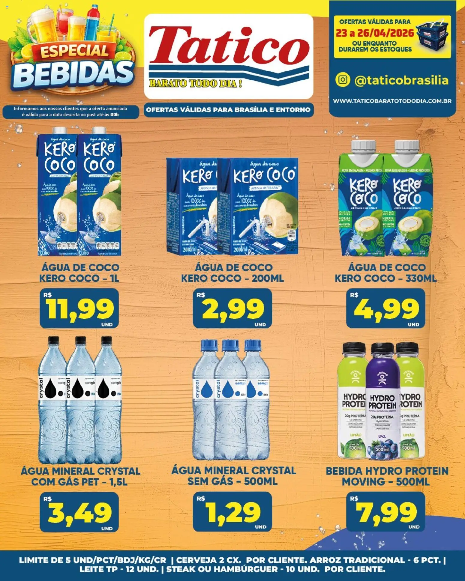 Tatico Folheto - válido de 25.04.2026 | Página: 31 | Produtos: Coco, Água de coco, Cerveja, Hambúrguer