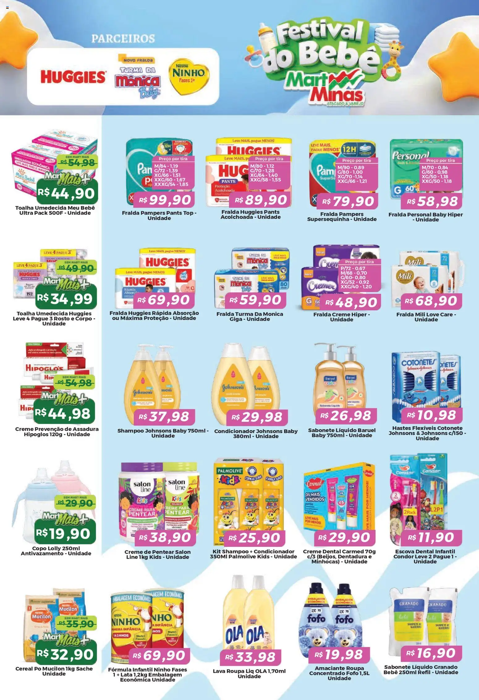 Mart Minas Folheto - válido de 12.03.2026 | Página: 5 | Produtos: Melancia, Pampers, Creme dental, Amaciante
