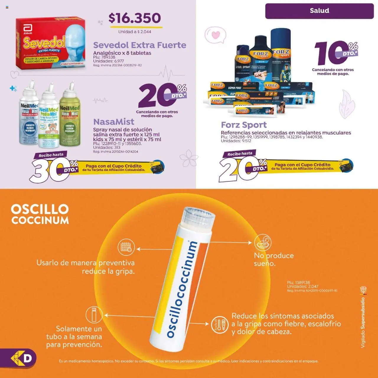 Colsubsidio revista - valida desde el 10.08.2025 | Página: 5 | Productos: Analgésico, Aceite