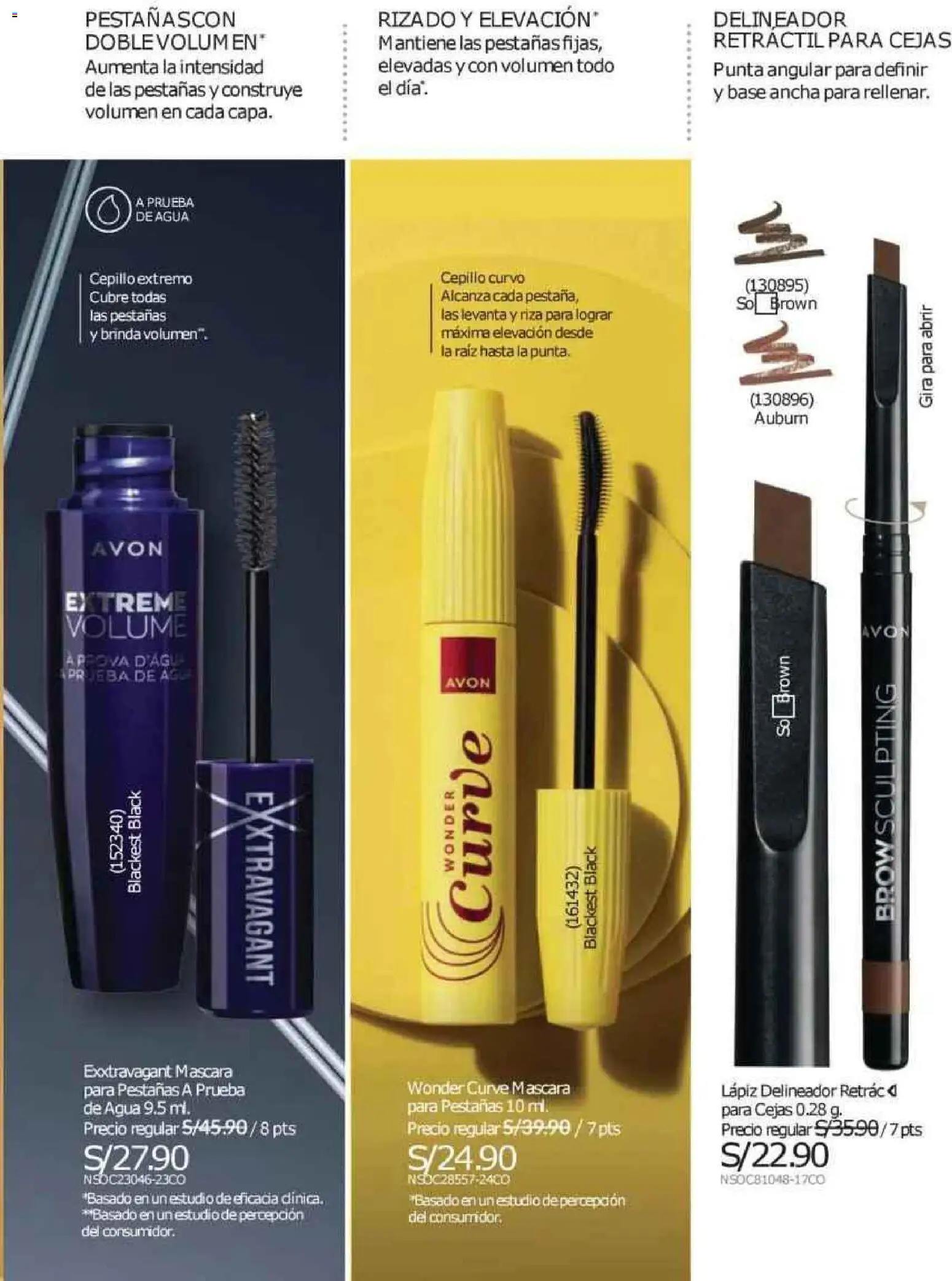 Catálogo Avon válido desde 12.10.2025 | Página: 47 | Productos: Máscara, Delineador