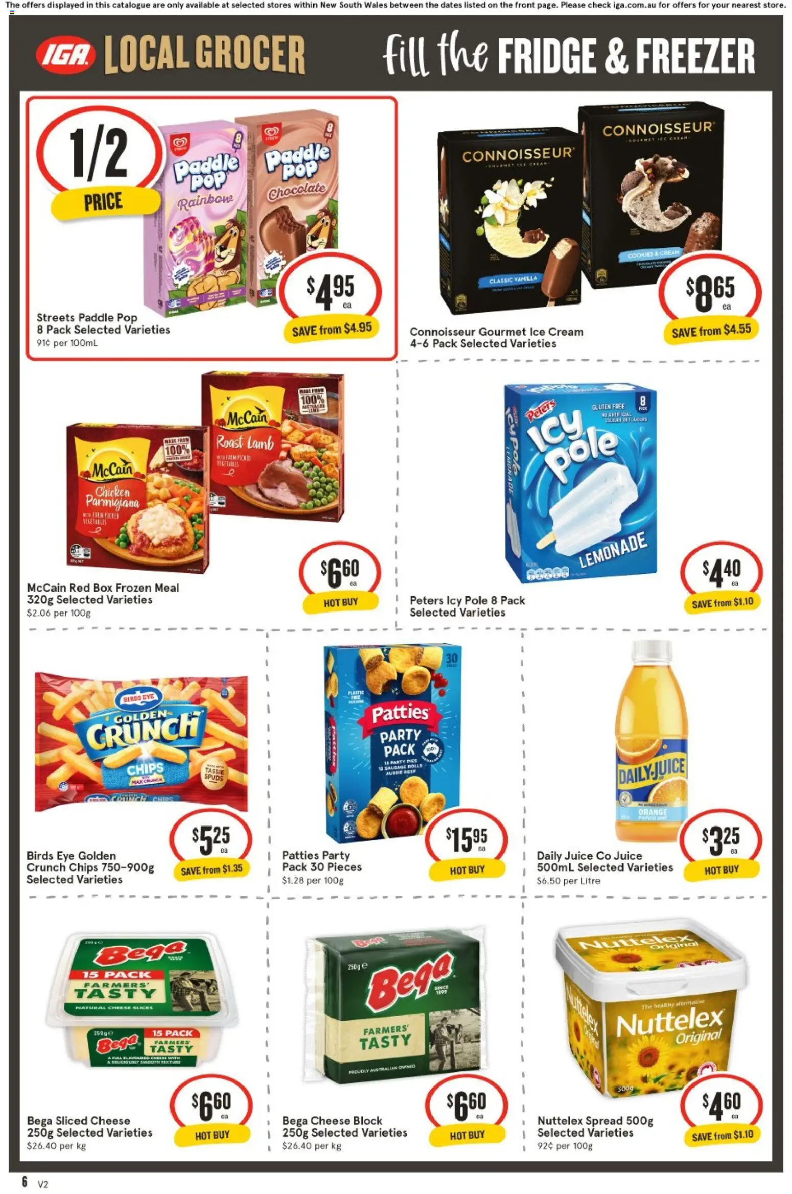 IGA catalogue - valid from 25.02.2026 | Page: 6 | Products: Beef, Cream, Ice cream, Pies