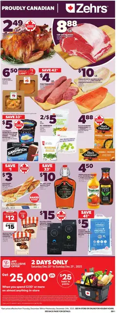 Preview of Zehrs weekly flyer / circulaire from shop Zehrs valid from 18.12.2025 | Page: 3 | Products: Ice cream, Phone, Bakery, Table