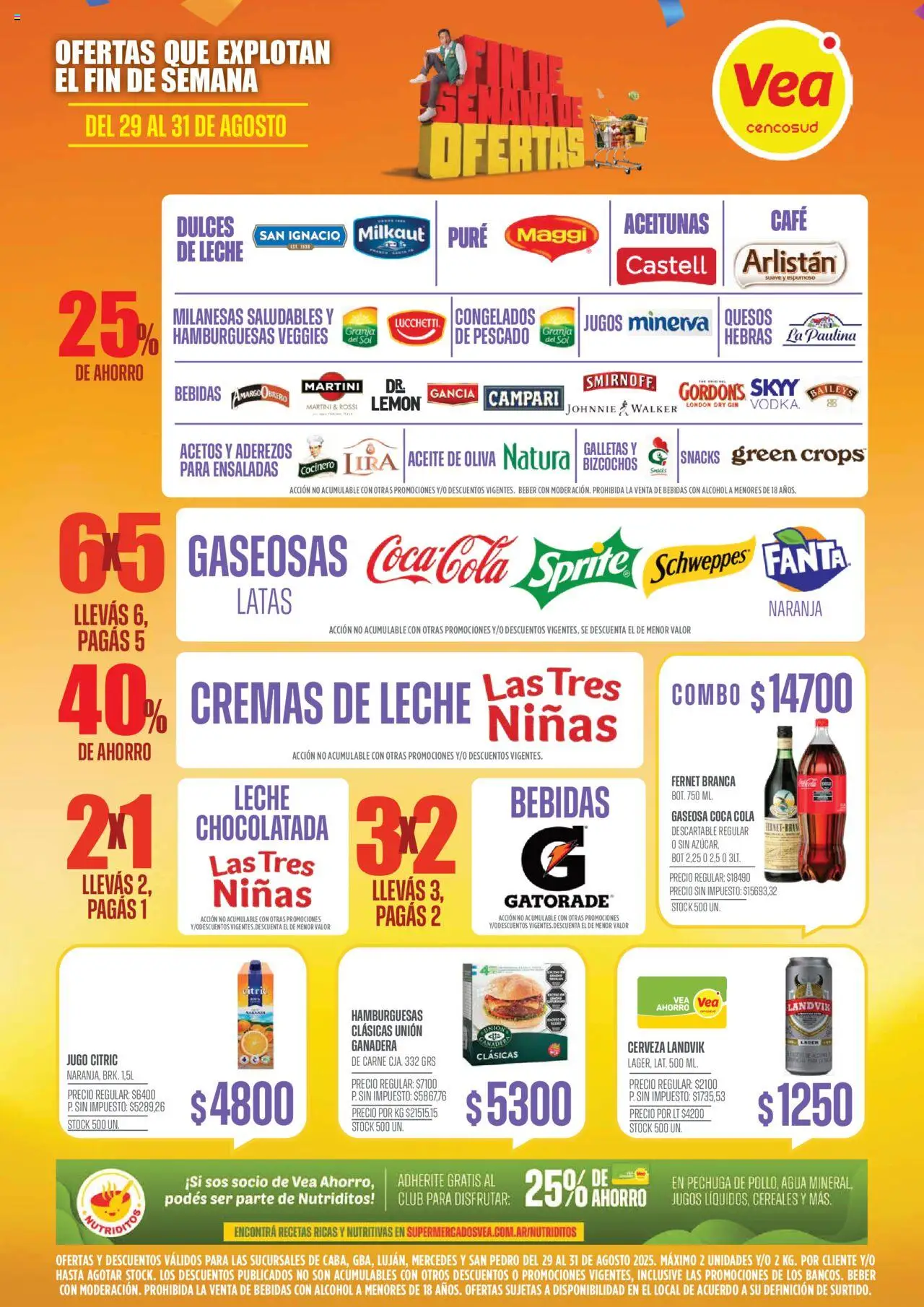 Vea ofertas - CABA │ válido desde el 29.08.2025 | Página: 4 | Productos: Pescado, Aceite, Agua, Cereales