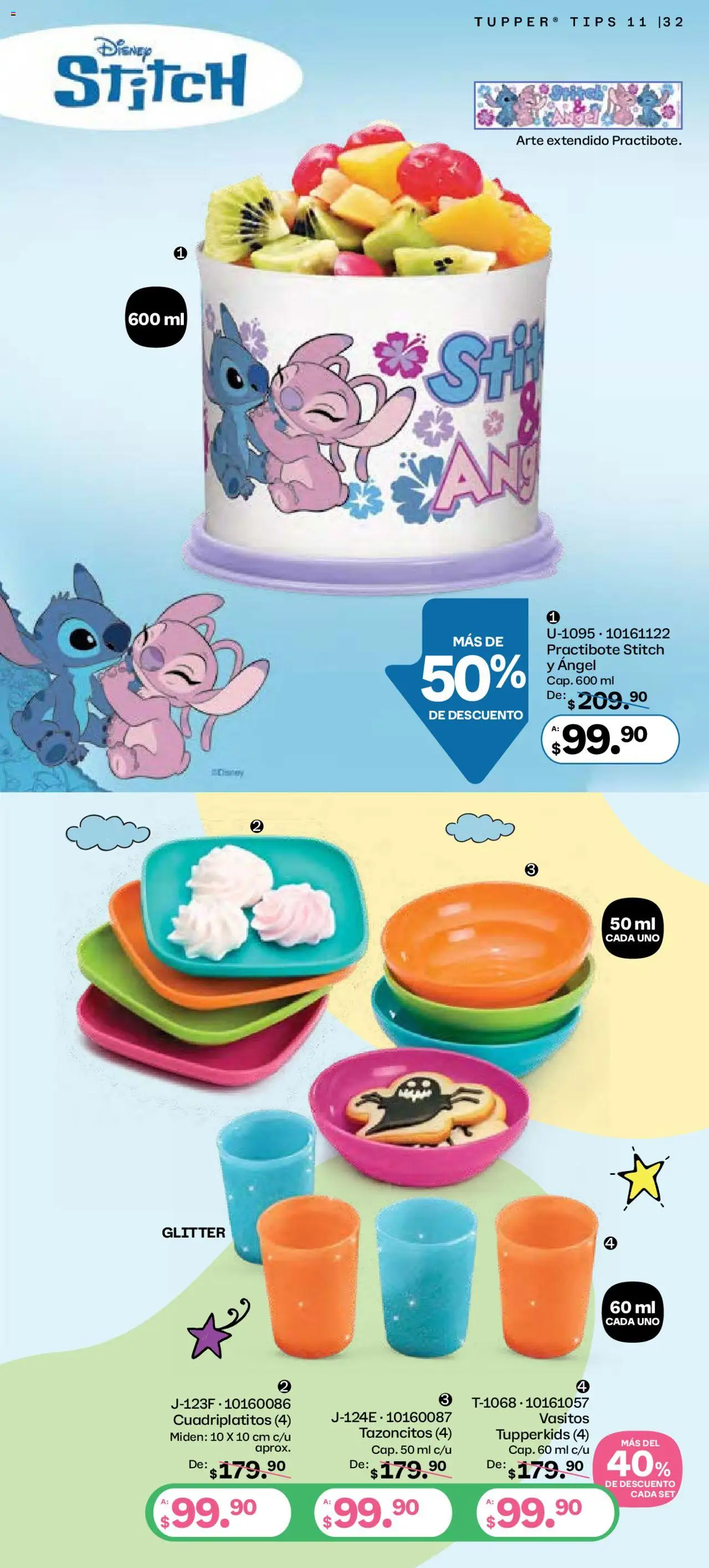 Nuevas ofertas de Tupperware válidas en toda la República Mexicana desde el 06.10.2025. ¡Encuentra las mejores ofertas en Tupperware - Catálogo! | Página: 32 | Productos: Glitter