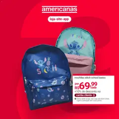 Lojas Americanas - Ofertas Stitch - Pré-Visualização do folheto da loja Lojas Americanas, válido de 22.01.2026