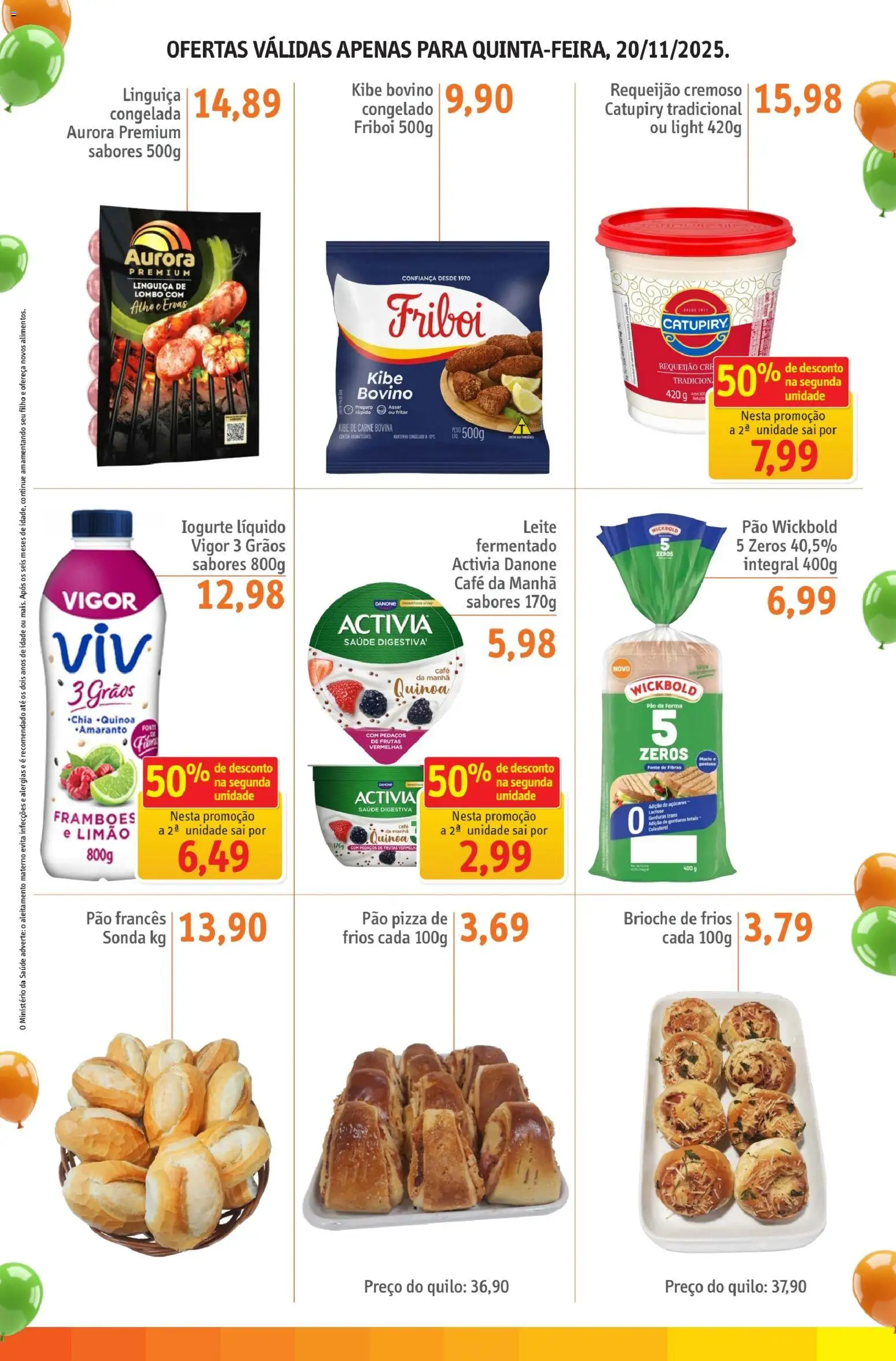 Sonda Folheto - válido de 20.11.2025 | Página: 2 | Produtos: Alho, Pizza, Requeijão, Pão francês