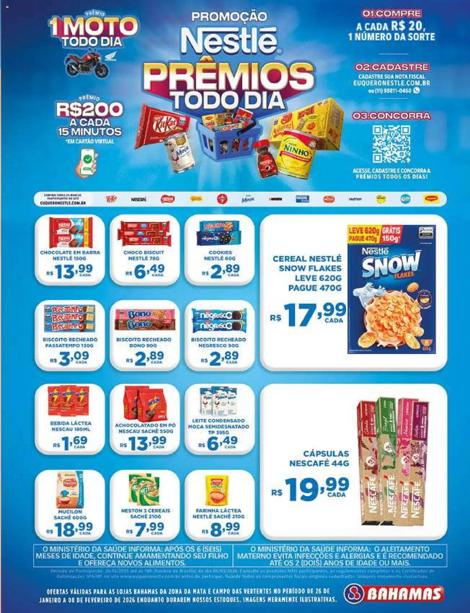 Bahamas Supermercados Folheto - válido de 26.01.2026 | Página: 5 | Produtos: Biscoito, Leite, Bebida, Leite condensado