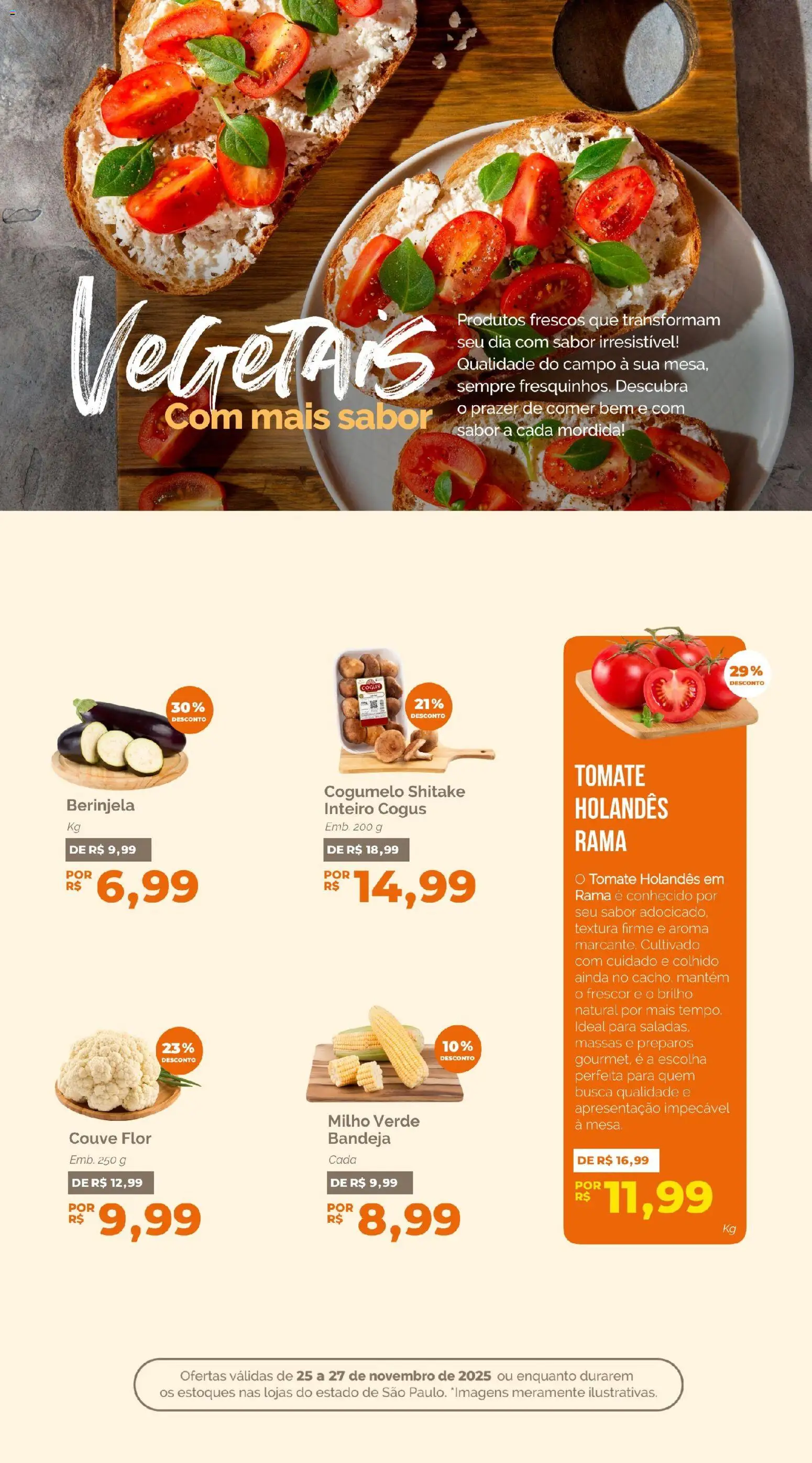 Oba Hortifruti Folheto - válido de 25.11.2025 | Página: 4 | Produtos: Berinjela, Milho verde, Bandeja, Couve