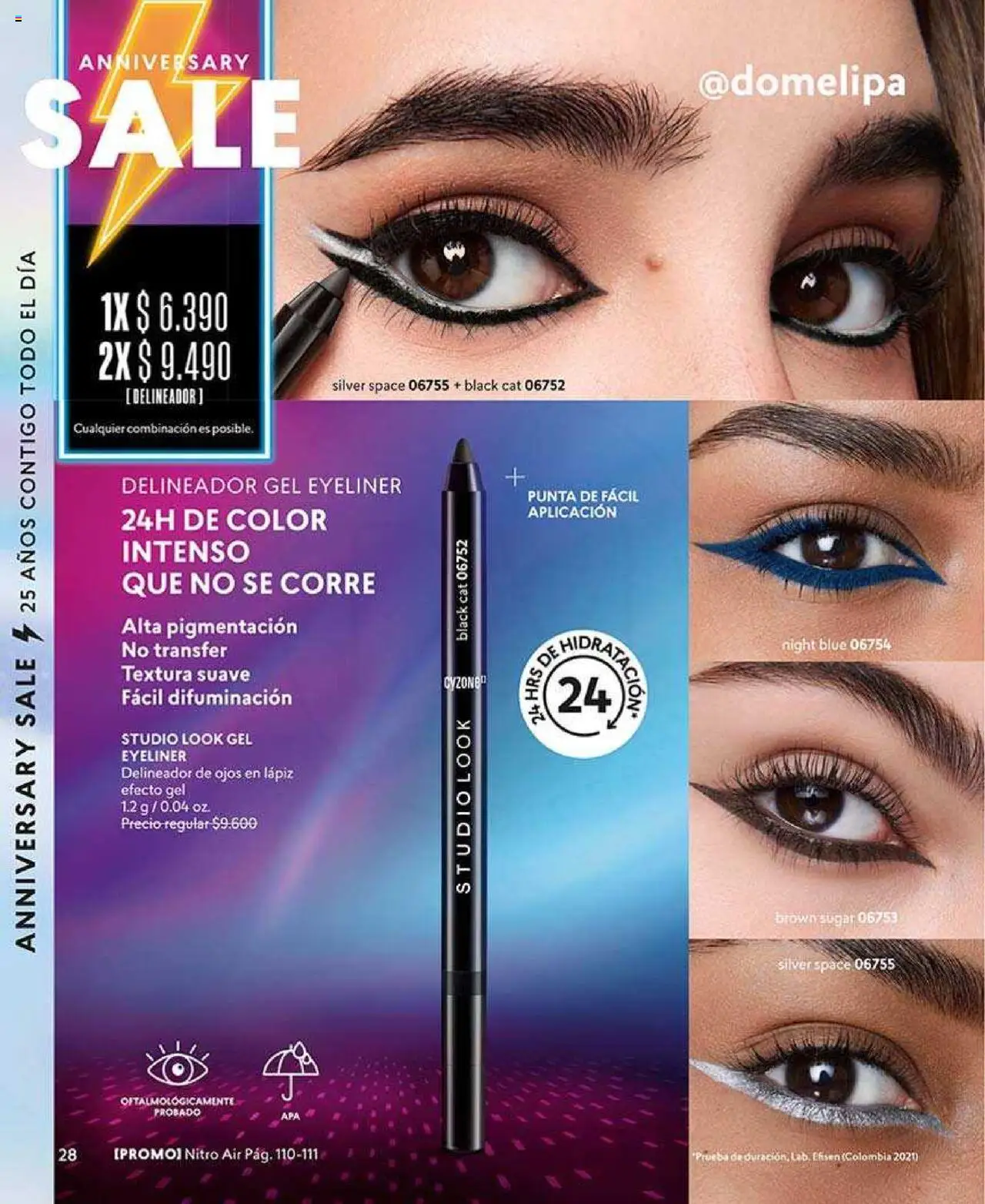Catálogo CyZone Campaña 10 │ válido desde el 02.06.2025 | Página: 28 | Productos: Delineador de ojos, Delineador