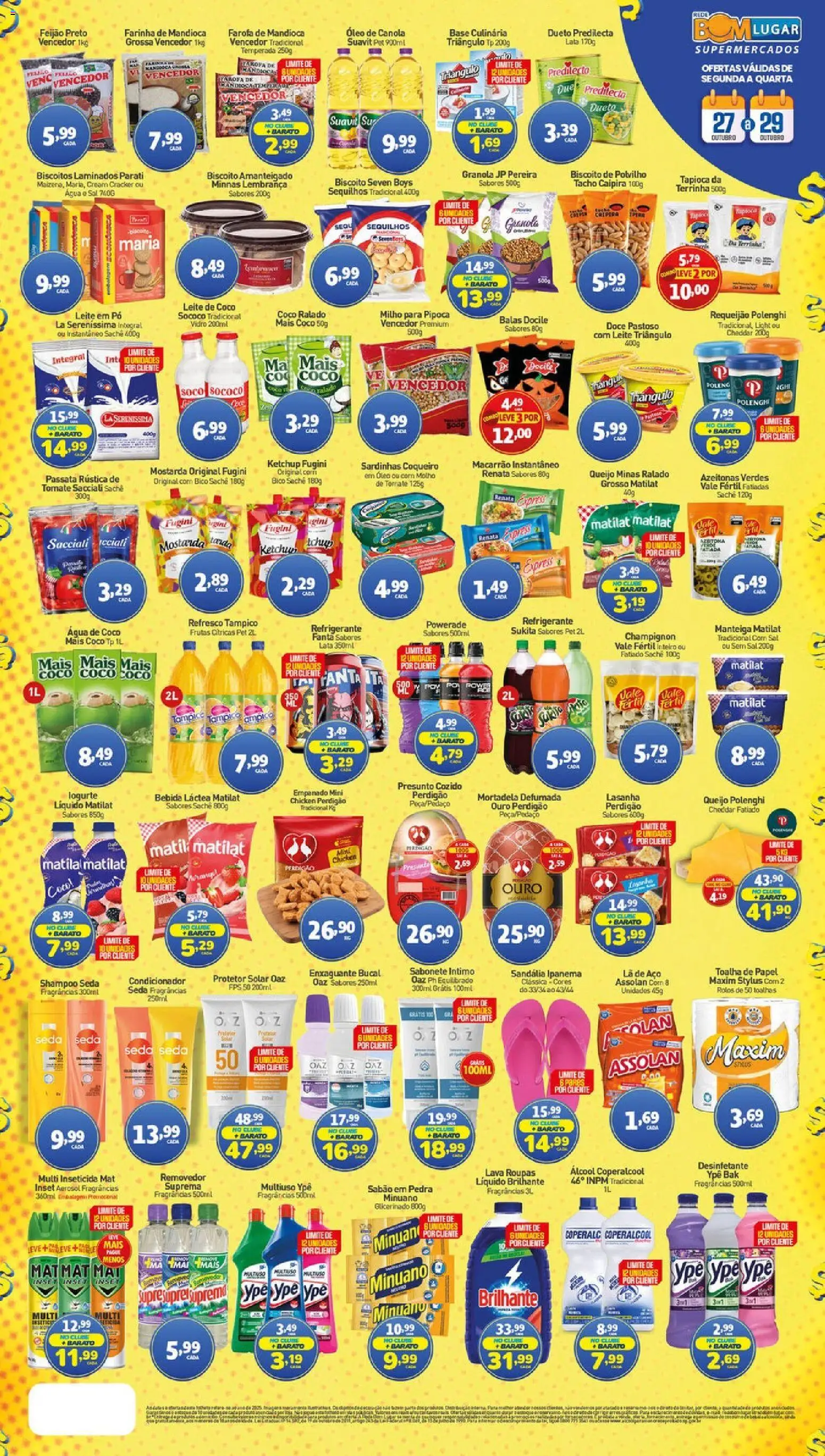 Rede Bom Lugar Folheto - válido de 27.10.2025 | Página: 2 | Produtos: Azeitonas, Cream cracker, Pipoca, Leite em pó
