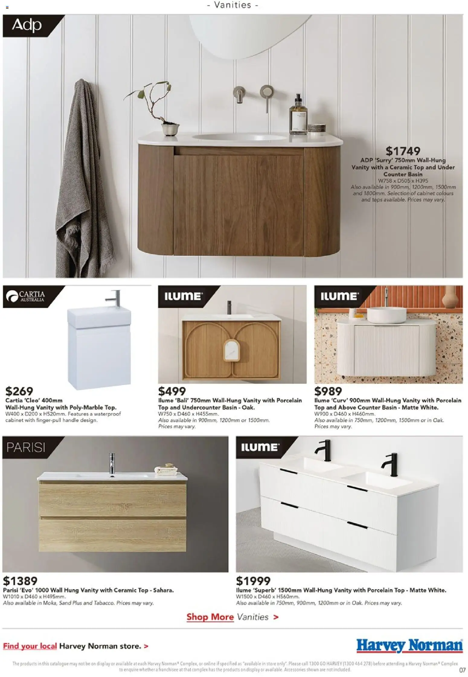 Harvey Norman catalogue - valid from 08.04.2026 | Page: 7 | Products: Cabinet, Accessories