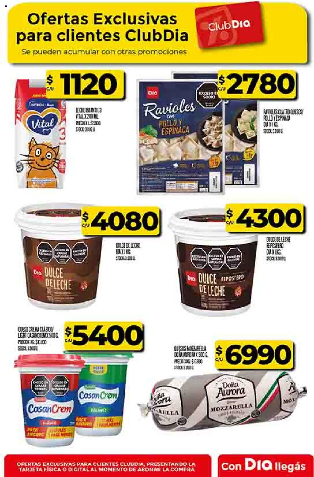 Dia - Ofertas - Salta y Jujuy │ válido desde el 10.09.2025 | Página: 40 | Productos: Leche, Ravioles, Espinaca, Crema